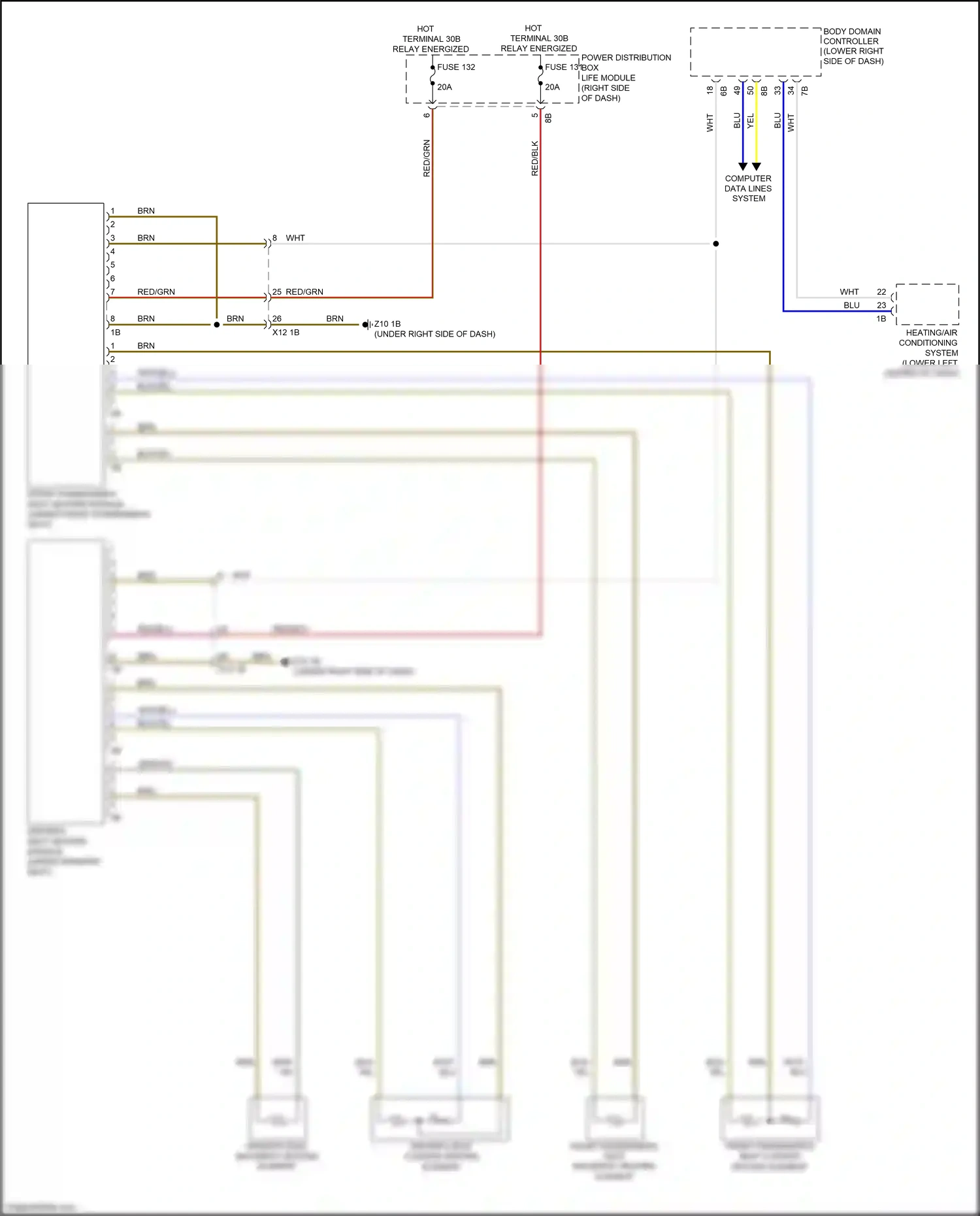 BMW i3 I01 (2013-2017) computer data lines system wiring diagram  (37 of 55)