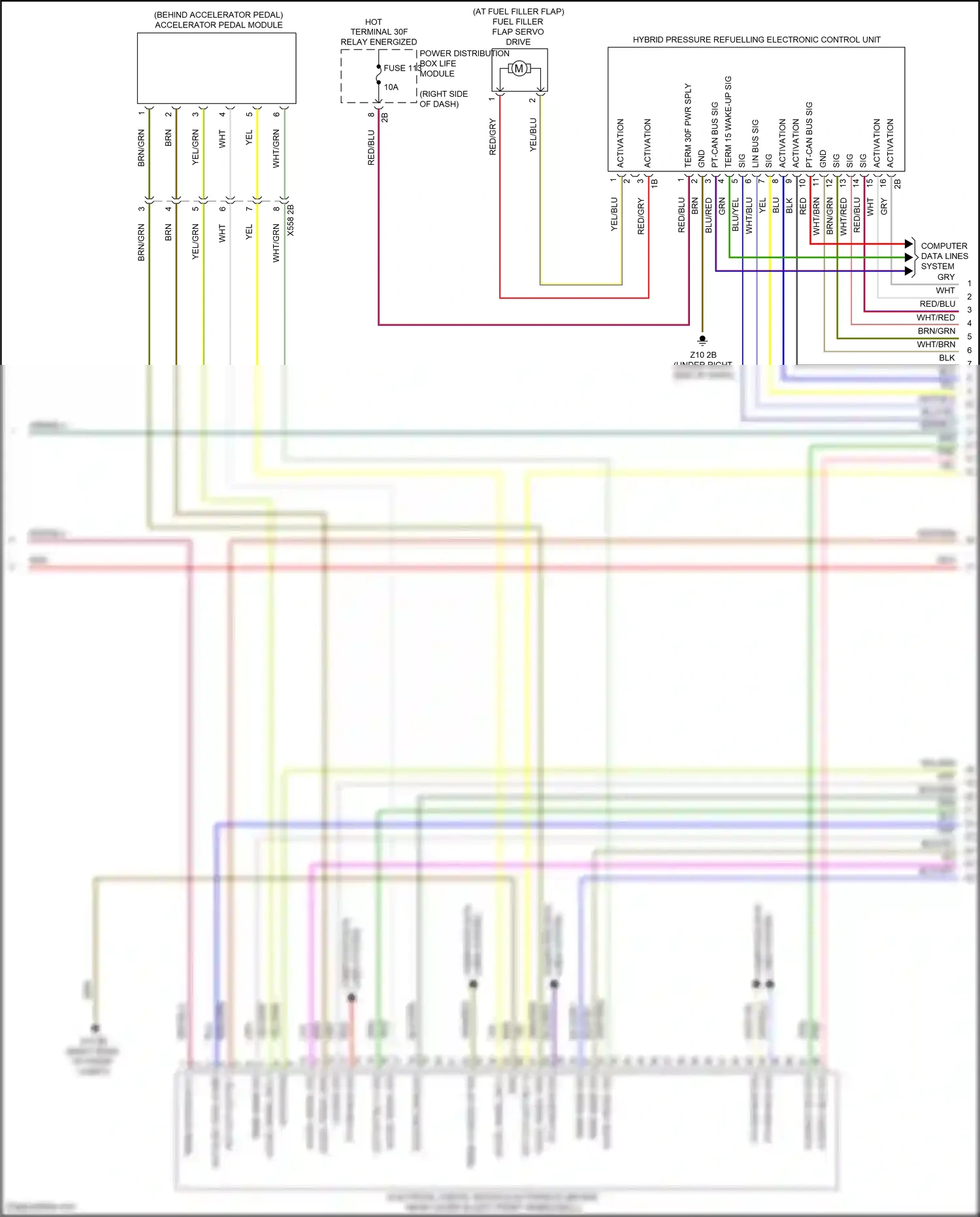 BMW i3 I01 (2013-2017) computer data lines system wiring diagram  (53 of 55)