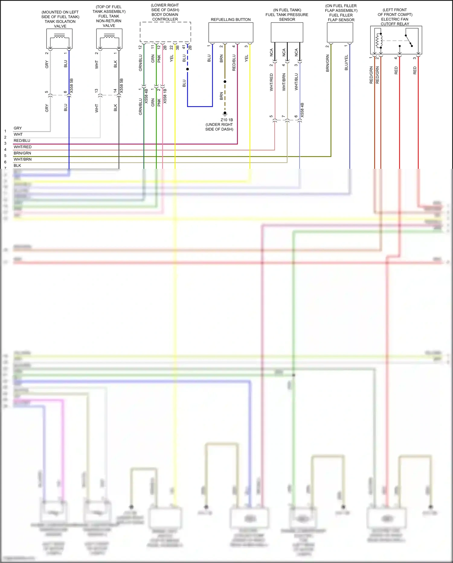 BMW i3 I01 (2013-2017) engine compartment temperature sensor wiring diagram  (3 of 3)