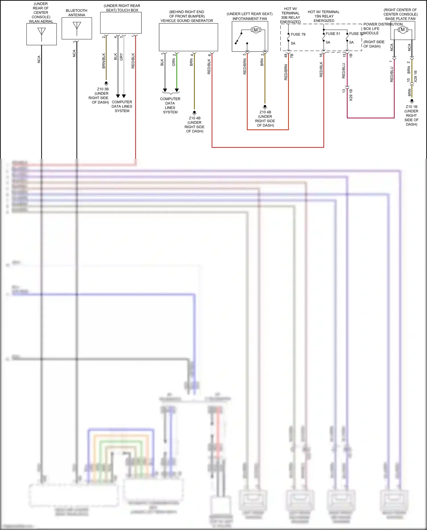 BMW i3 I01 (2013-2017) left front mid-range speaker wiring diagram  (1 of 4)
