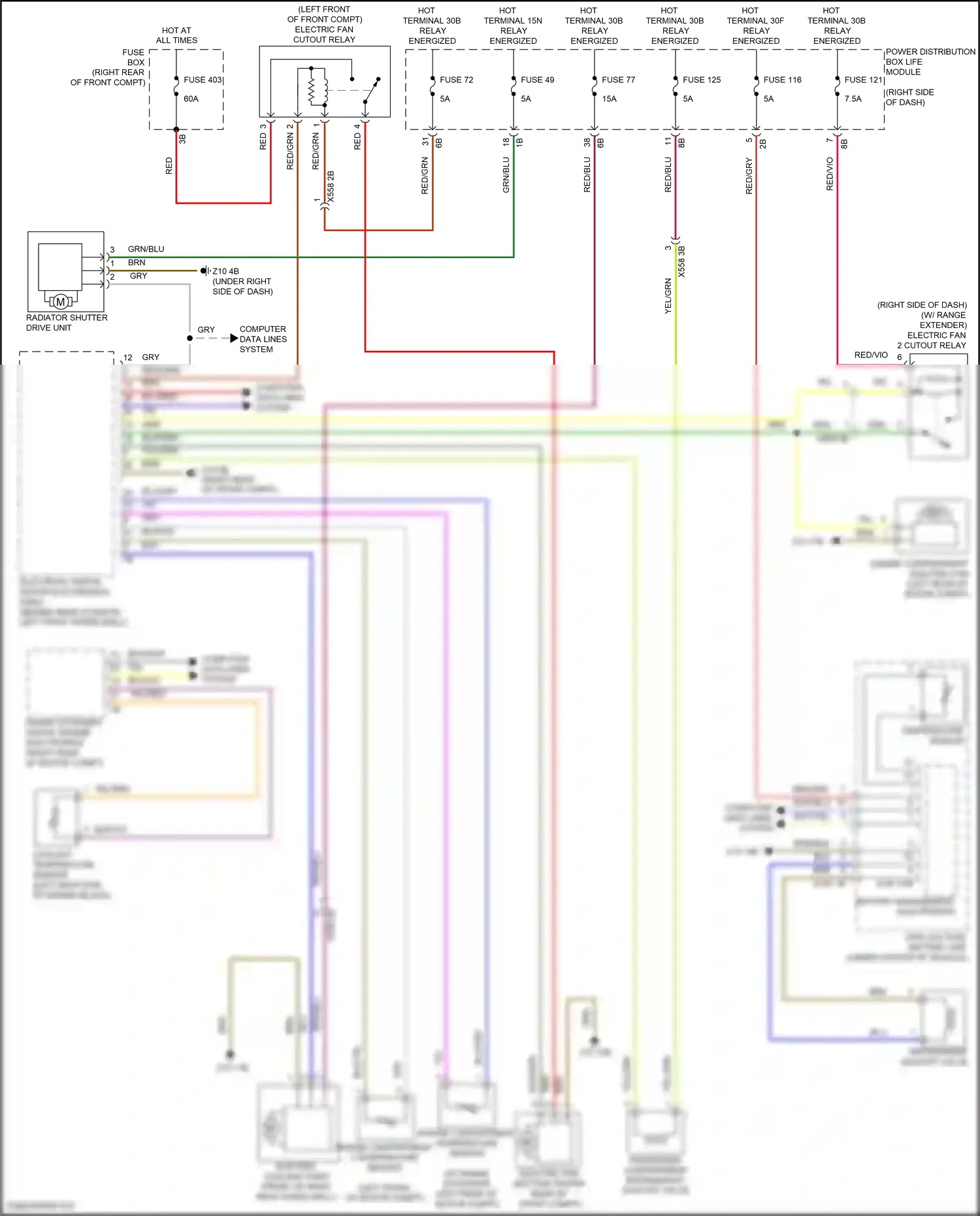 BMW i3 I01 (2013-2017) range extender digital engine electronics wiring diagram  (3 of 7)