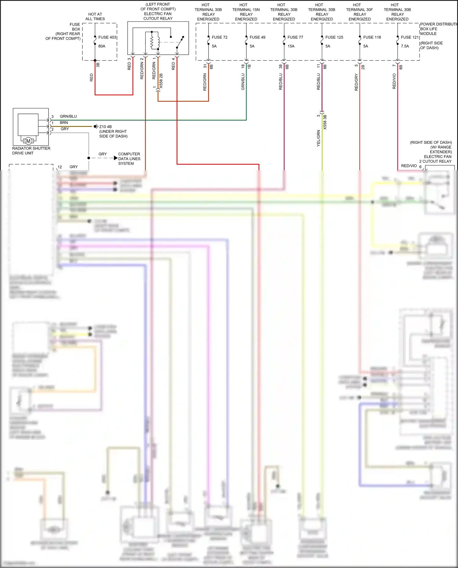 BMW i3 I01 (2013-2017) range extender digital engine electronics wiring diagram  (1 of 7)