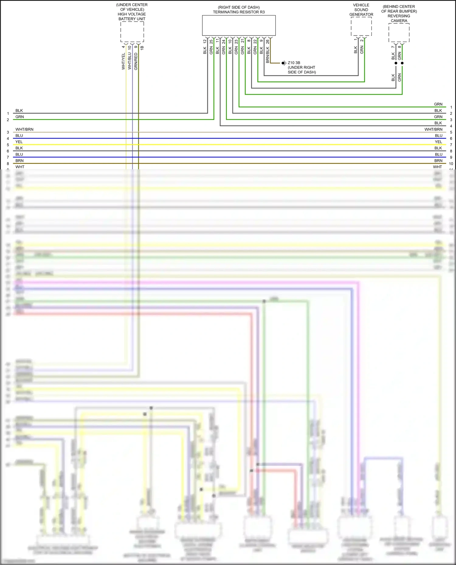 BMW i3 I01 (2013-2017) range extender digital engine electronics wiring diagram  (2 of 7)