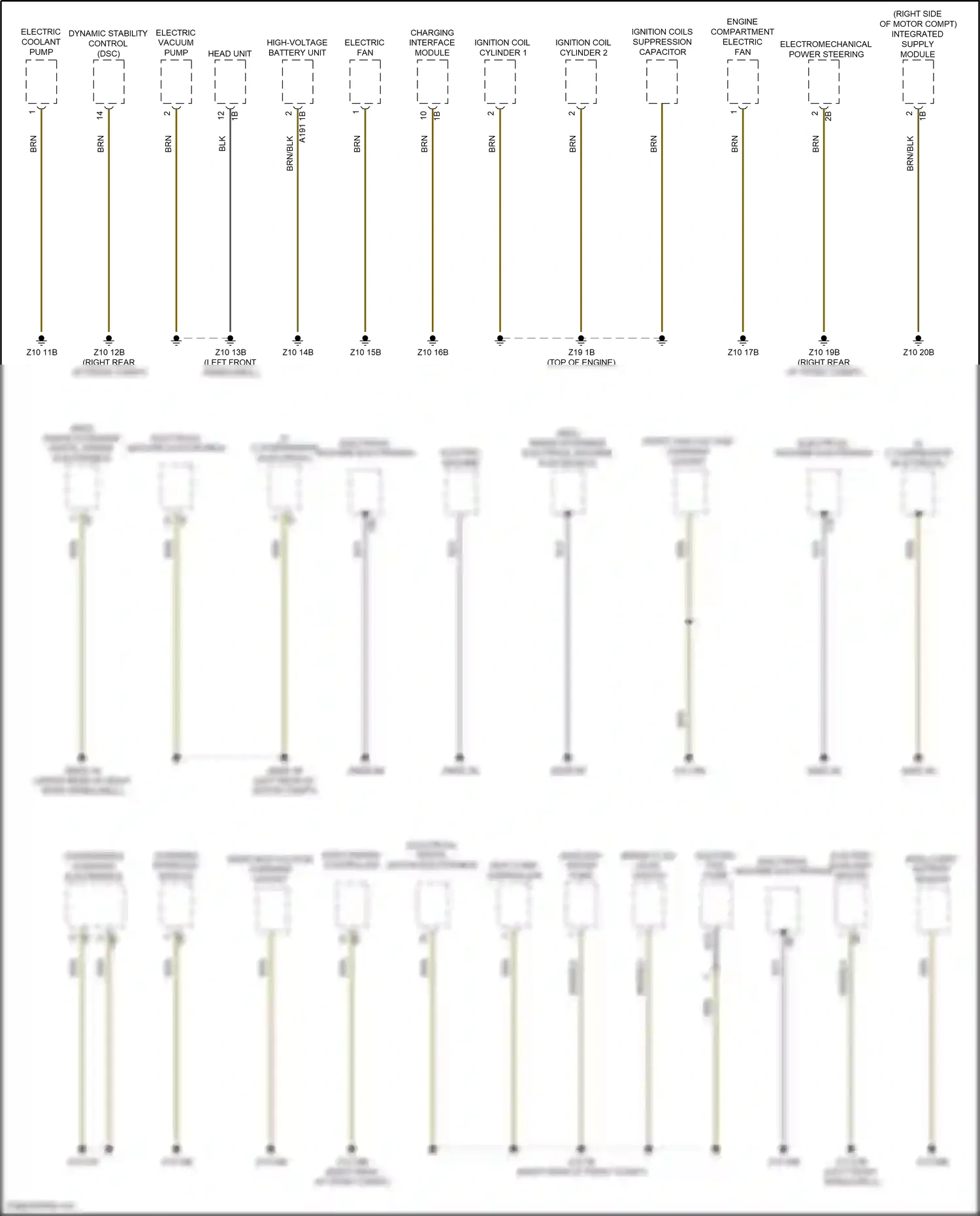 BMW i3 I01 (2013-2017) range extender digital engine electronics wiring diagram  (5 of 7)