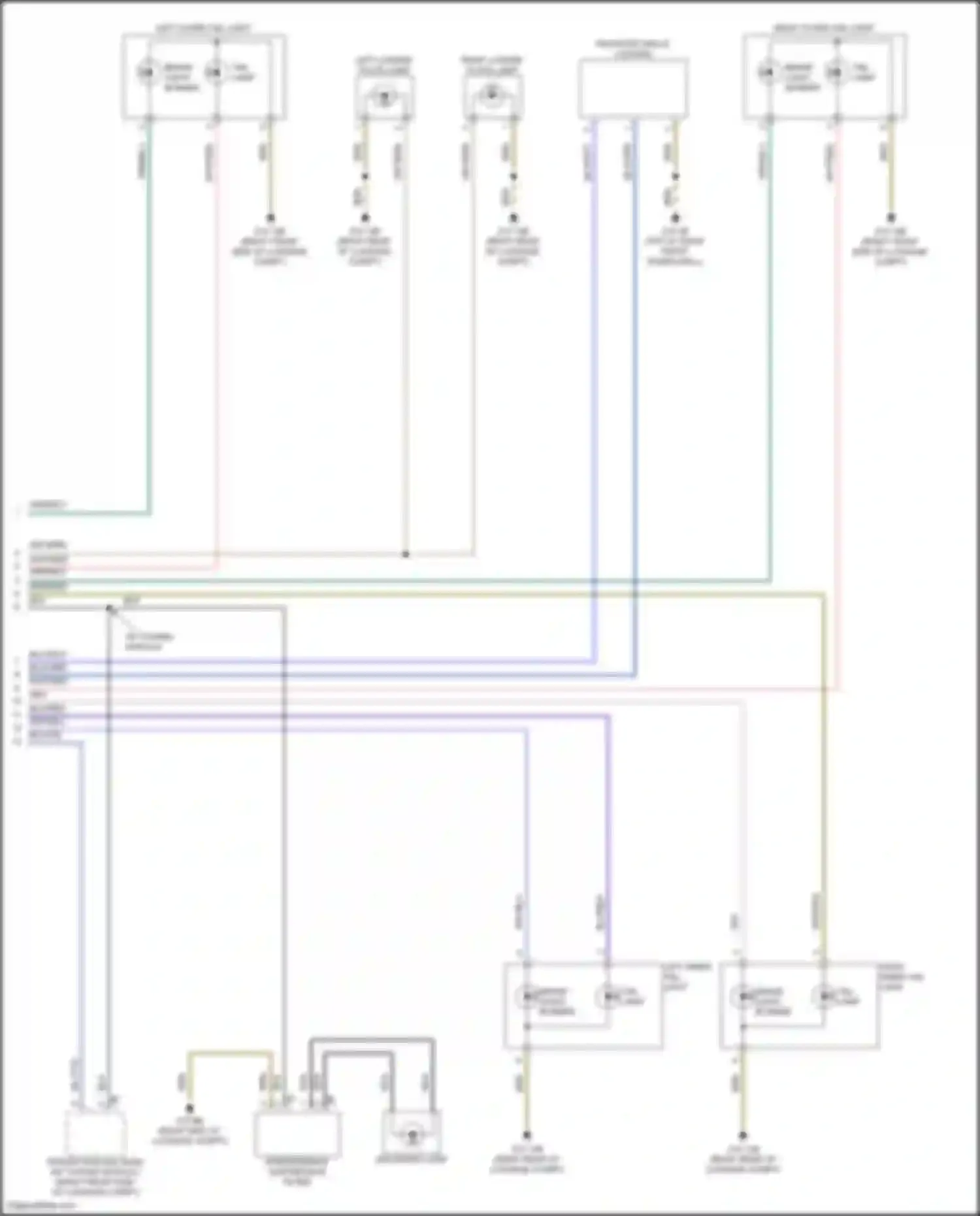 i5 BMW G60 (2023-2024): Exterior lamps circuit (2 of 2)