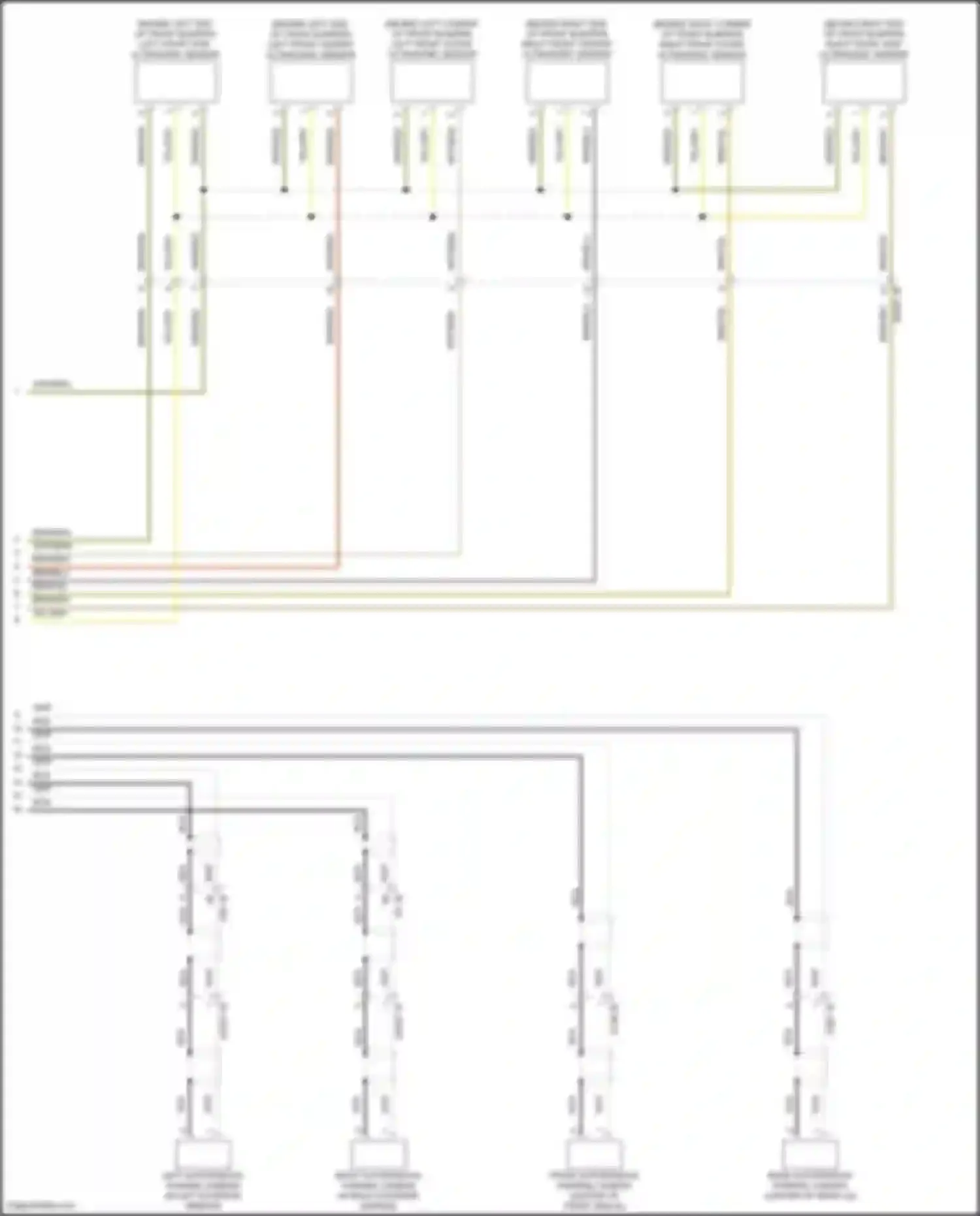 i5 BMW G60 (2023-2024): Parking assistant circuit, w/o surround view camera (2 of 2)