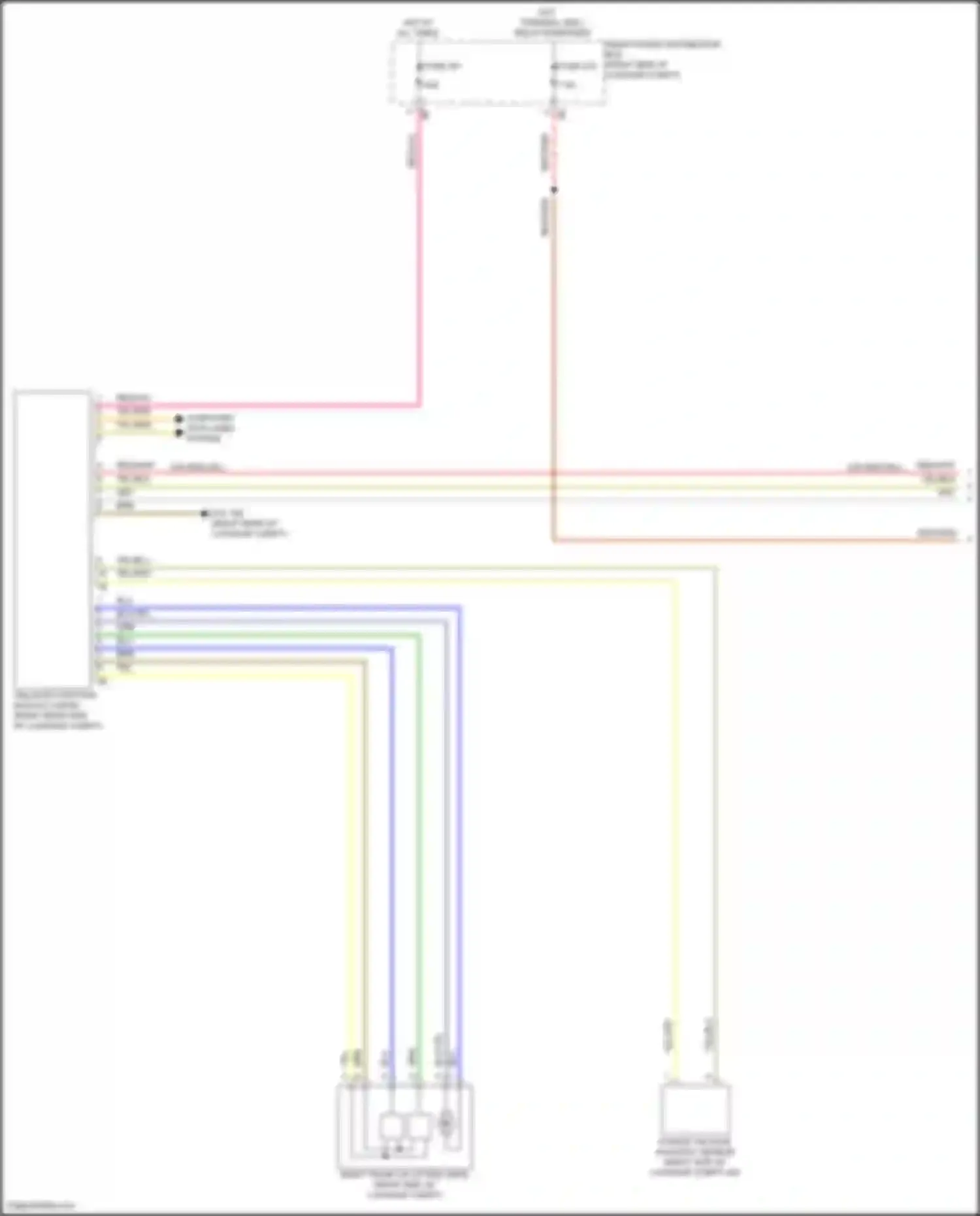 i5 BMW G60 (2023-2024): Trunk release circuit (1 of 2)