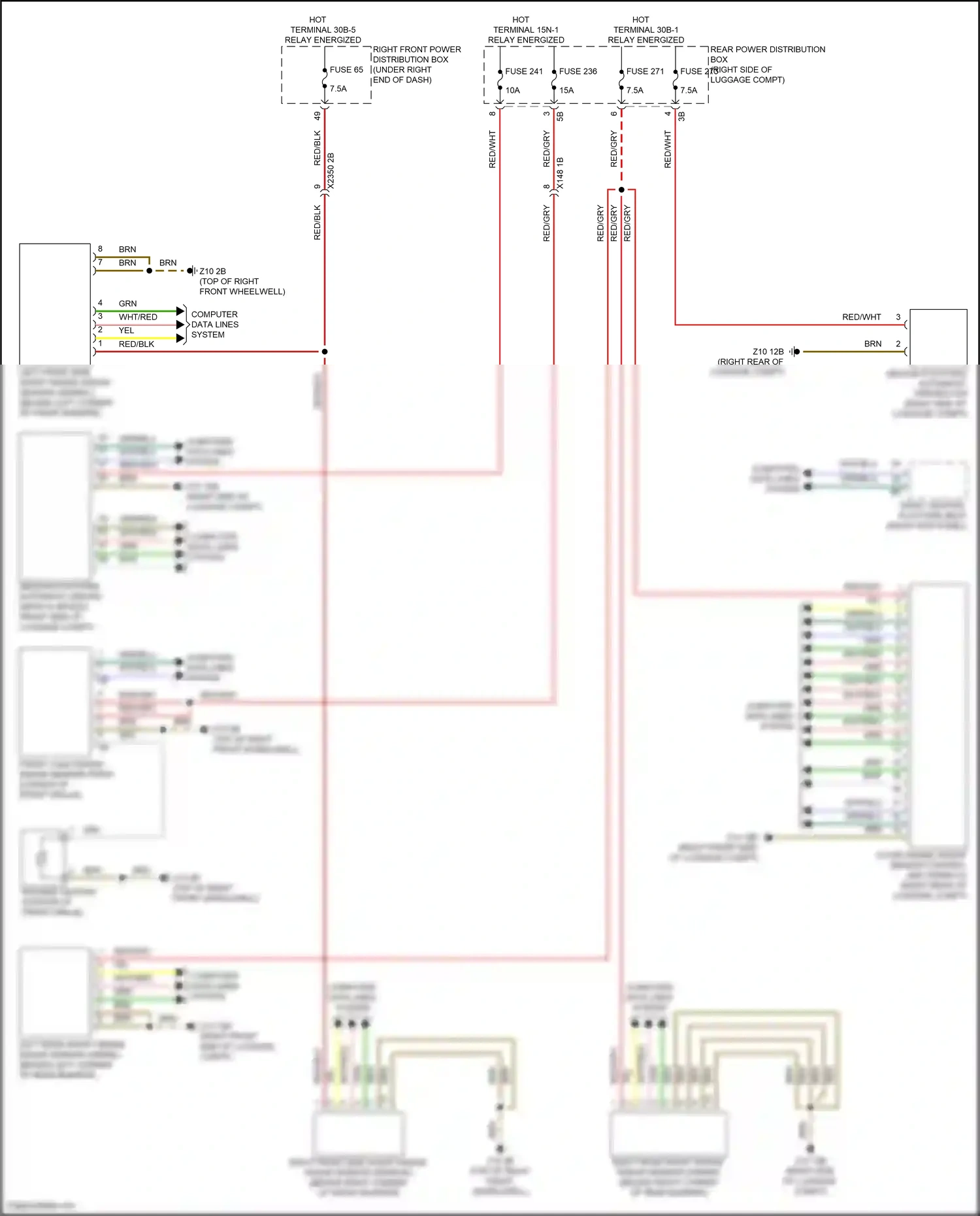 BMW i5 G60 (2023-2024) computer data lines system wiring diagram  (51 of 107)