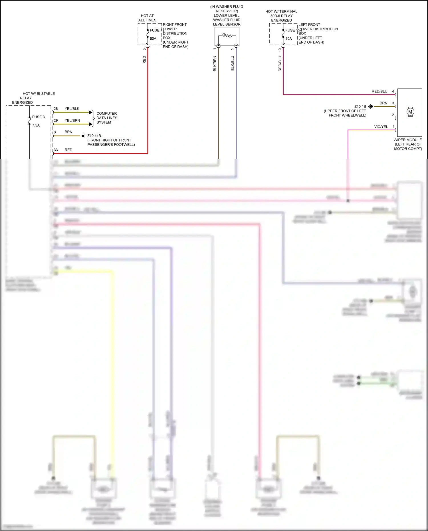 BMW i5 G60 (2023-2024) computer data lines system wiring diagram  (30 of 107)