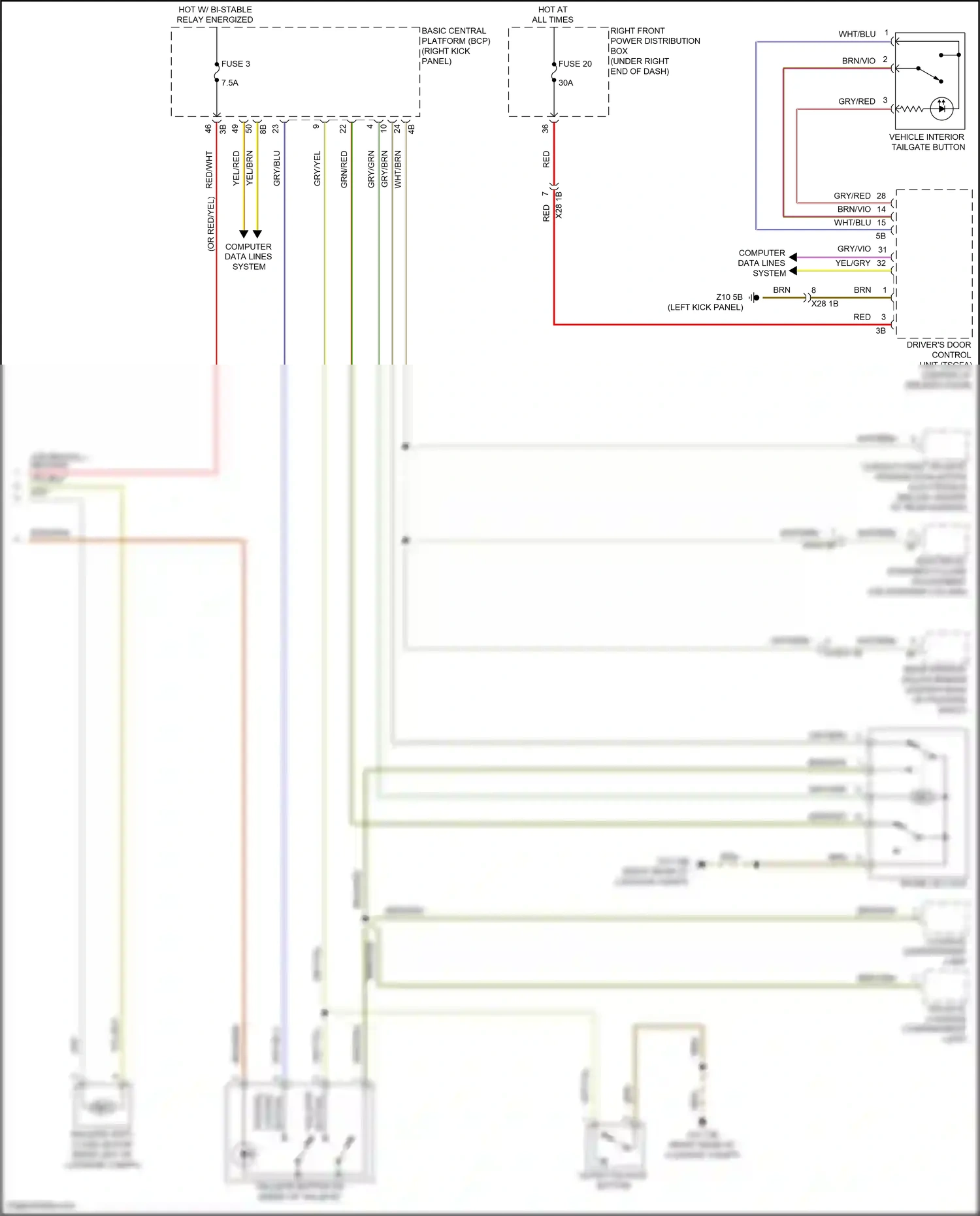 BMW i5 G60 (2023-2024) computer data lines system wiring diagram  (90 of 107)