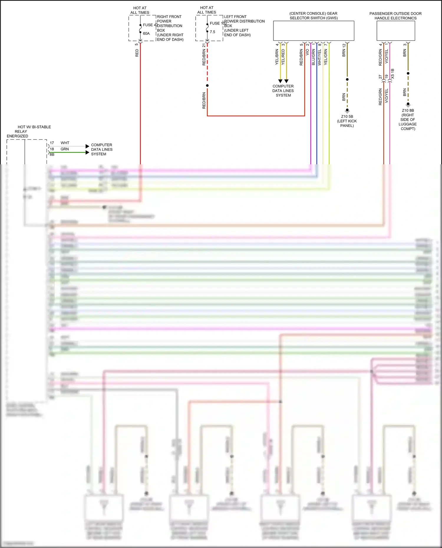 BMW i5 G60 (2023-2024) computer data lines system wiring diagram  (61 of 107)