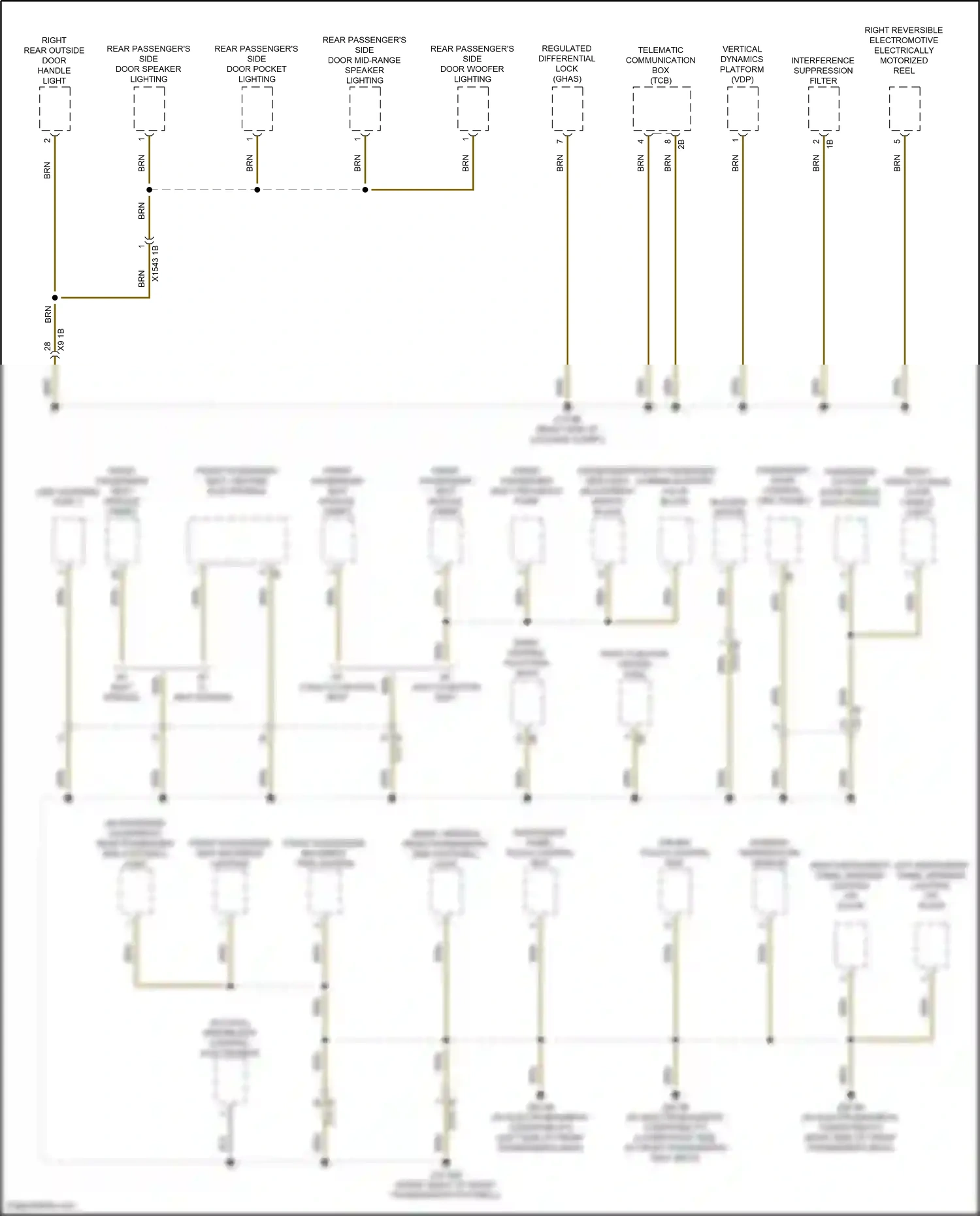 BMW i5 G60 (2023-2024) interference suppression filter wiring diagram  (1 of 1)