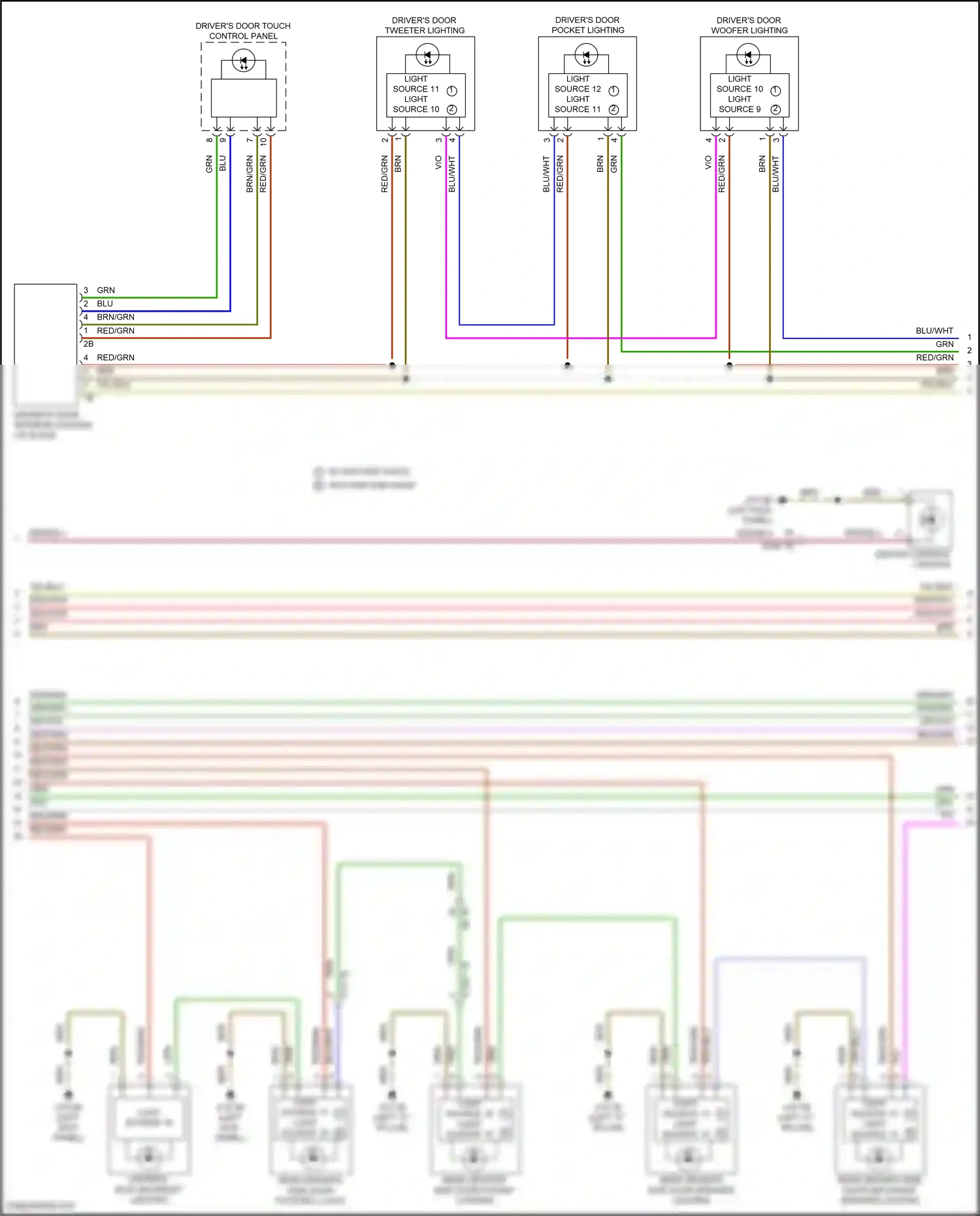 BMW i5 G60 (2023-2024) light source 10 light source 9 wiring diagram  (1 of 1)