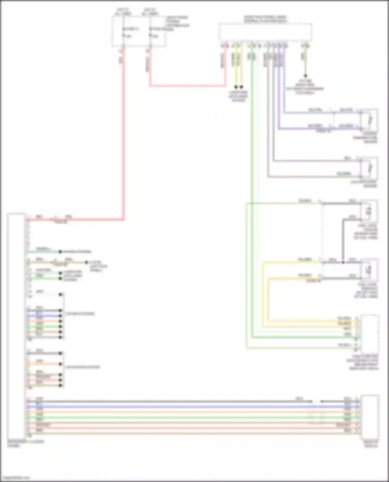 i7 BMW I (2022-2024): Instrument cluster circuit