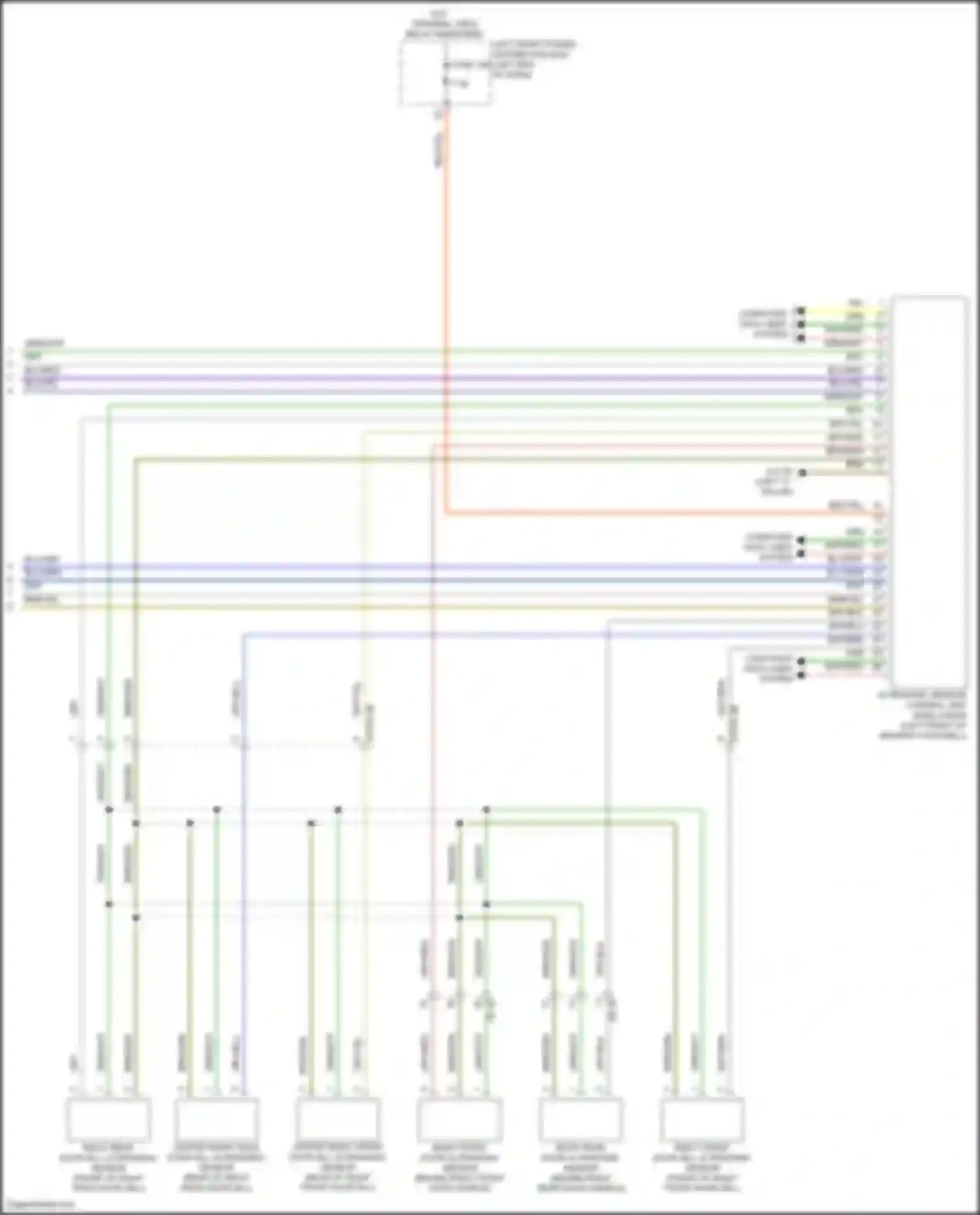 i7 BMW I (2022-2024): Parking assistant circuit, w/o surround view camera (3 of 3)