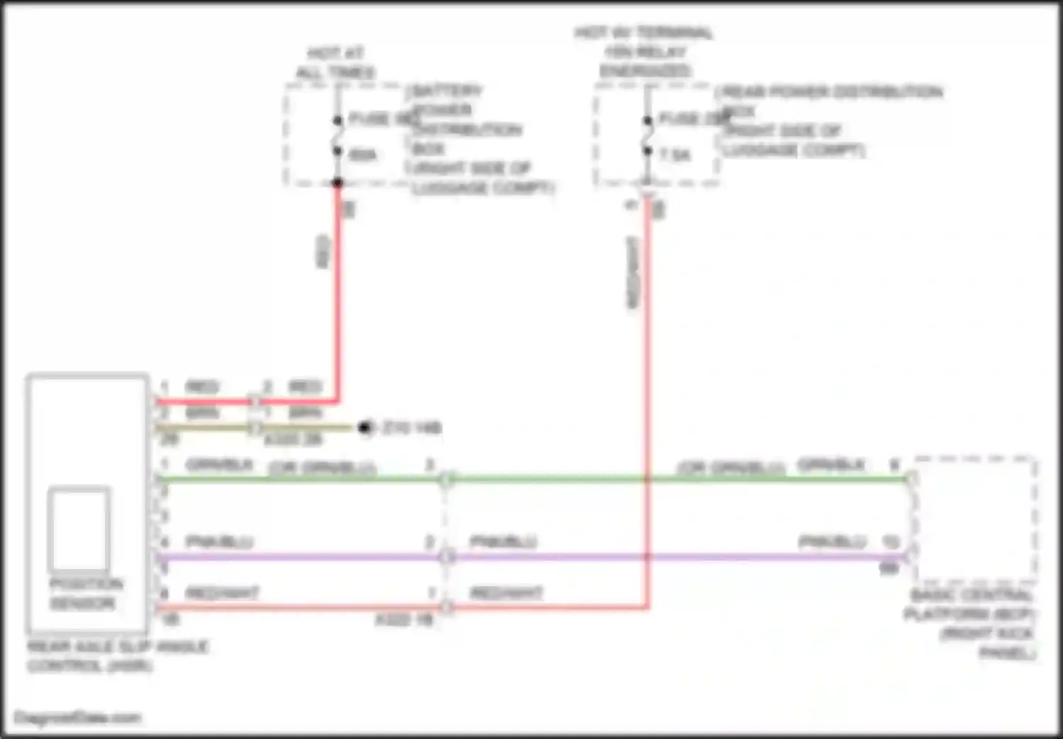 i7 BMW I (2022-2024): Rear axle circuit