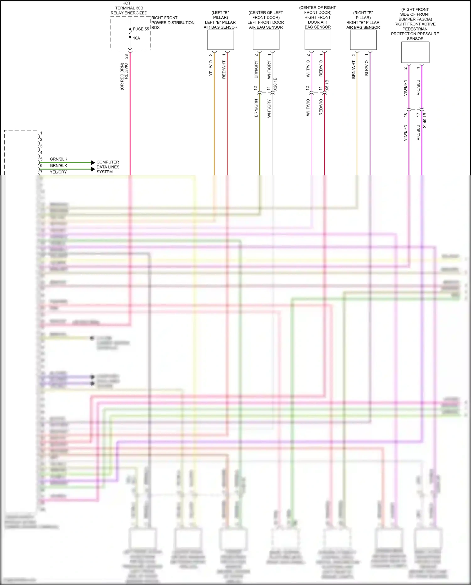 BMW i7 I (2022-2024) computer data lines system wiring diagram  (8 of 111)