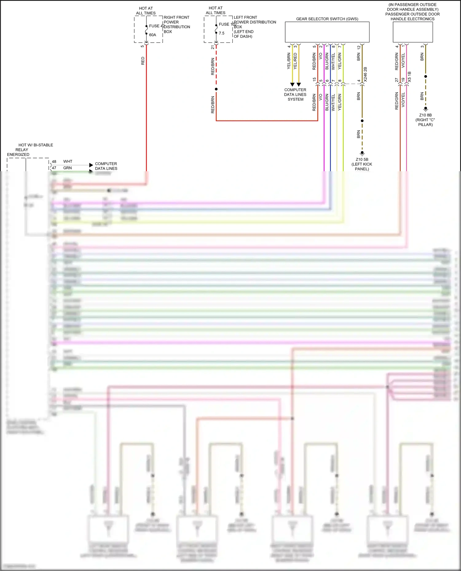 BMW i7 I (2022-2024) computer data lines system wiring diagram  (60 of 111)