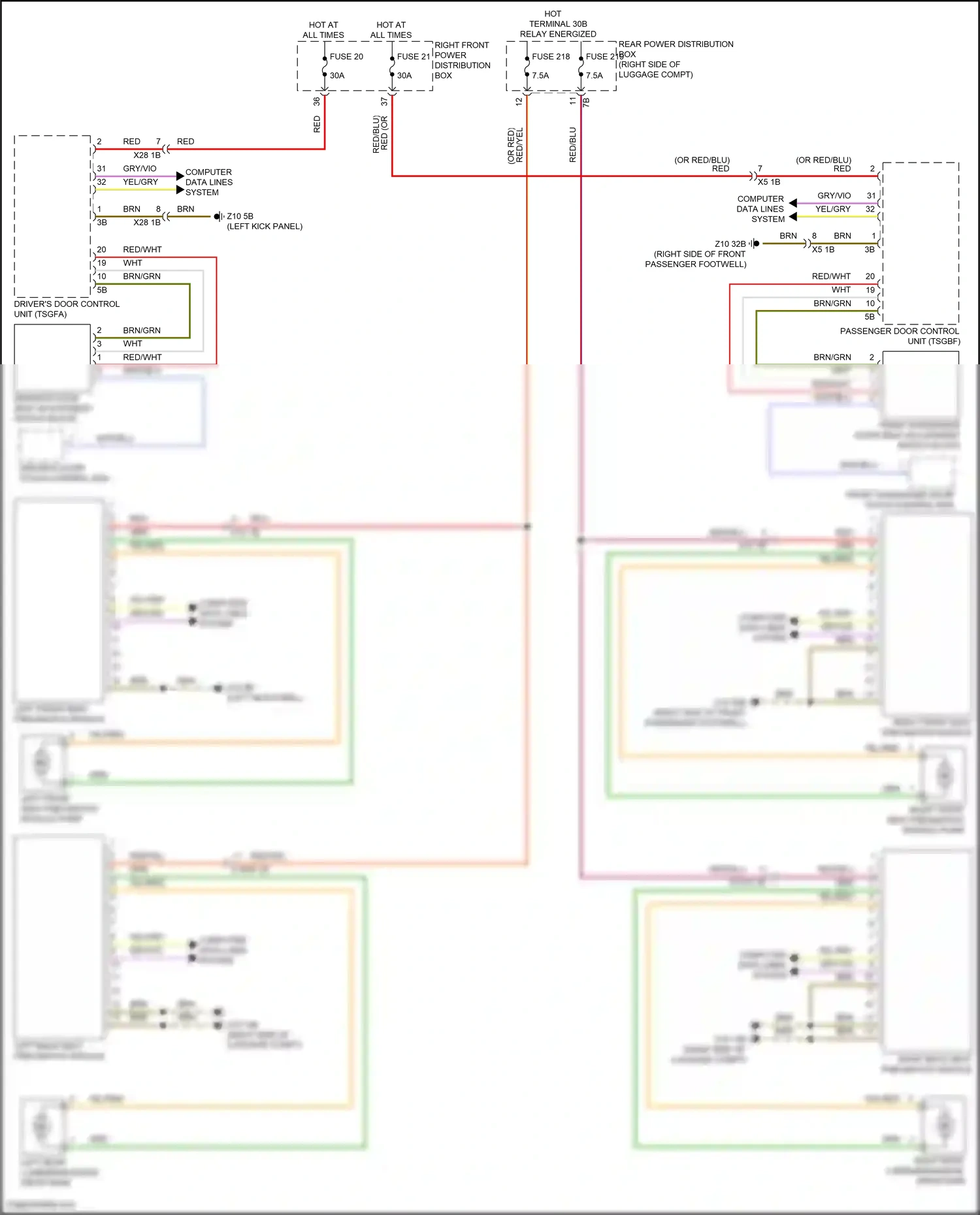 BMW i7 I (2022-2024) computer data lines system wiring diagram  (106 of 111)