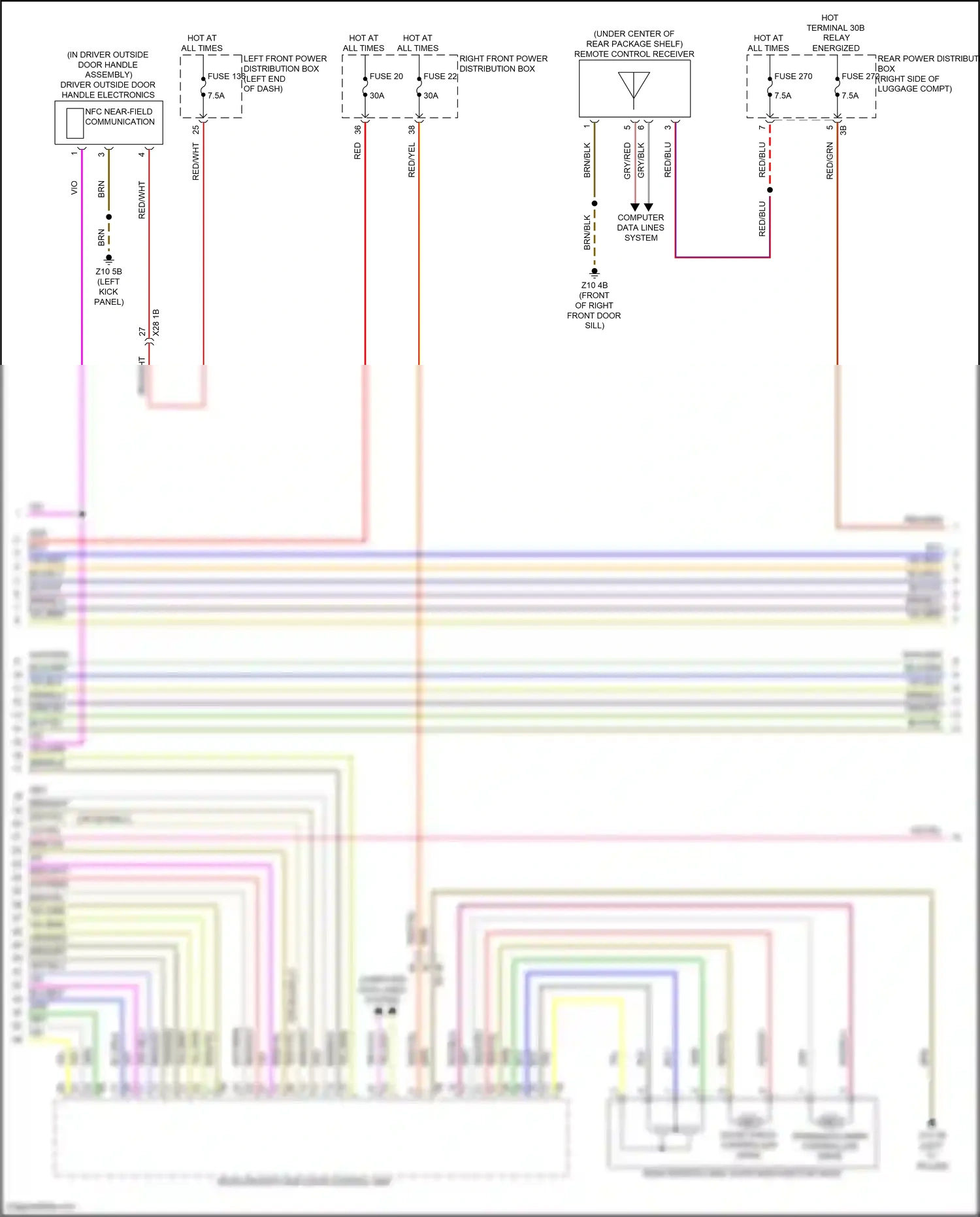 BMW i7 I (2022-2024) computer data lines system wiring diagram  (17 of 111)