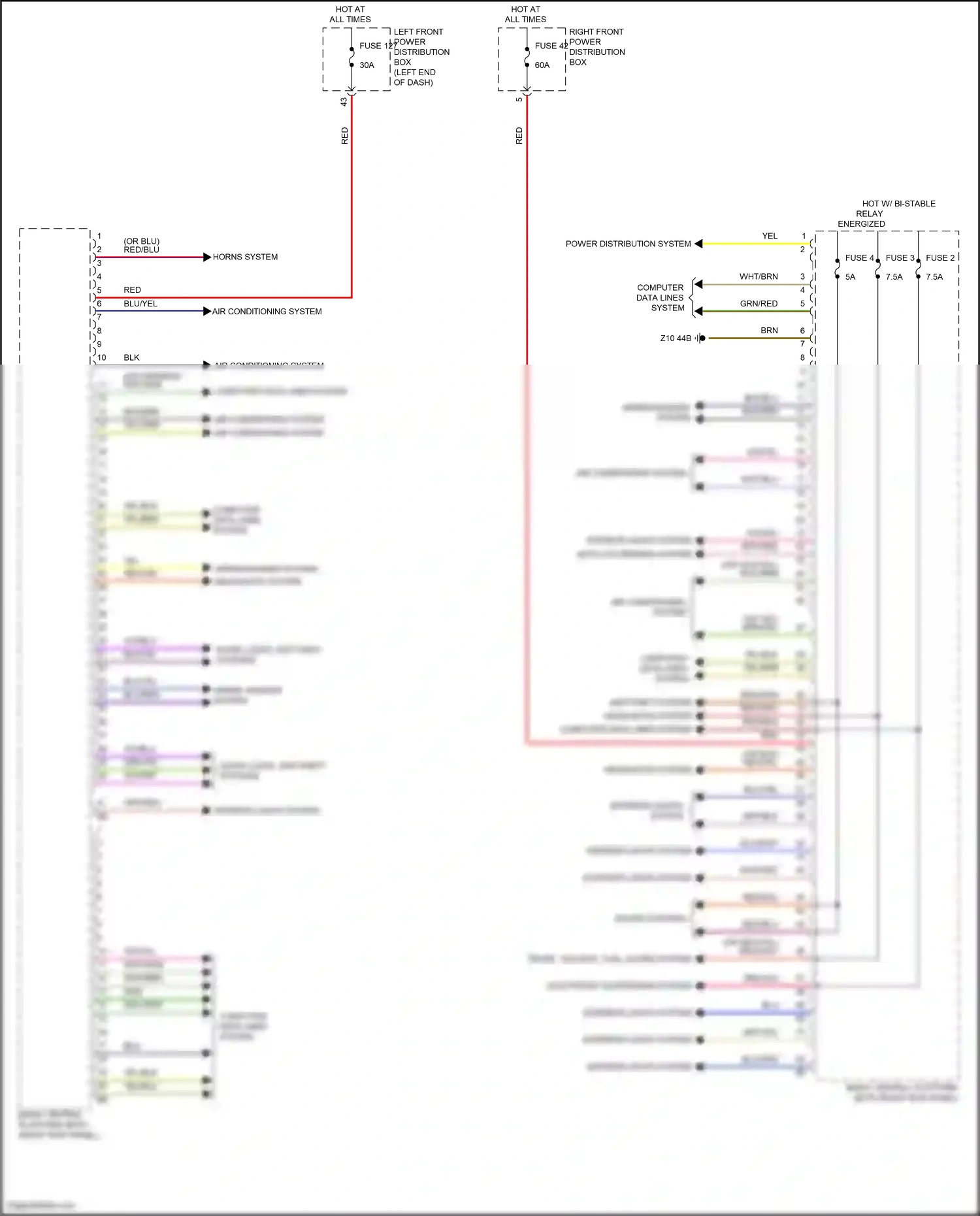 BMW i7 I (2022-2024) computer data lines system wiring diagram  (41 of 111)
