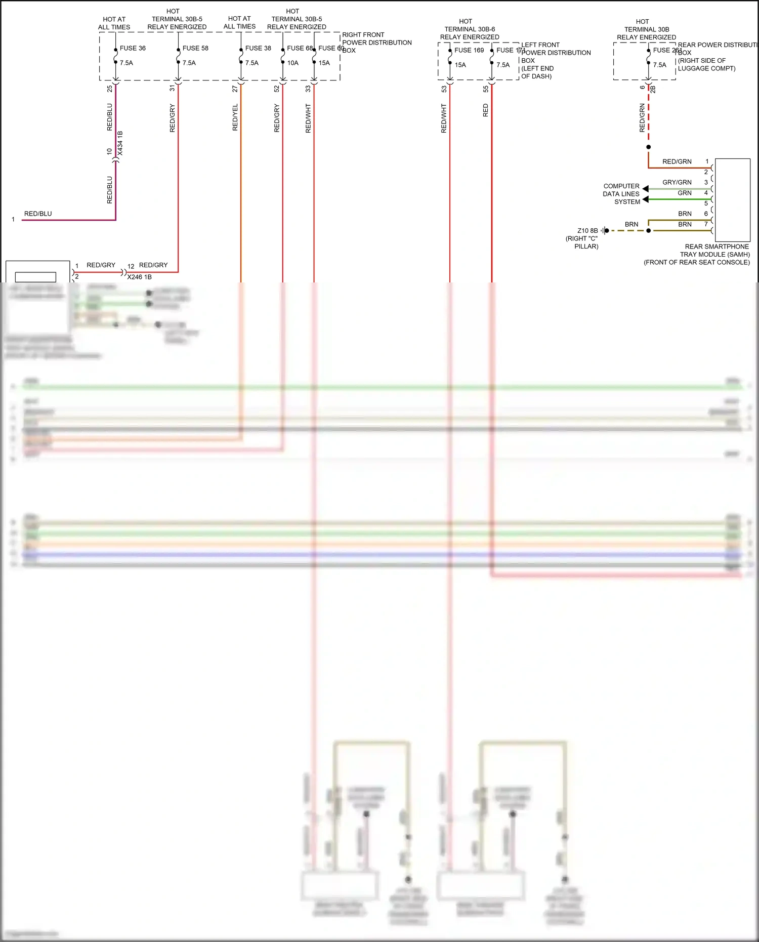 BMW i7 I (2022-2024) computer data lines system wiring diagram  (84 of 111)
