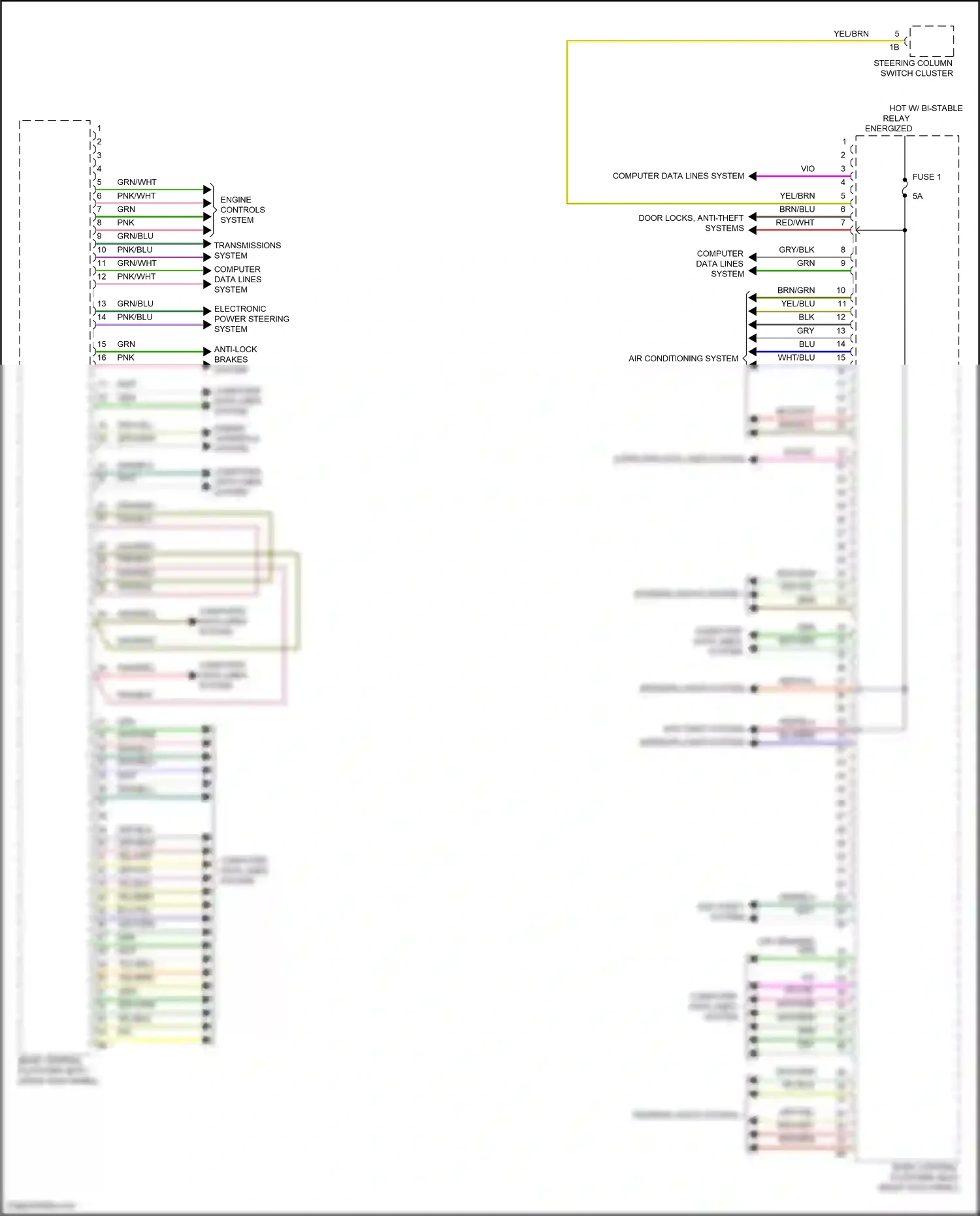 BMW i7 I (2022-2024) engine controls system wiring diagram  (1 of 3)
