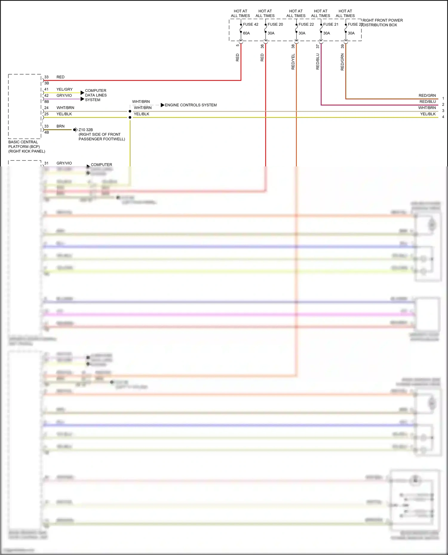 BMW i7 I (2022-2024) engine controls system wiring diagram  (2 of 3)