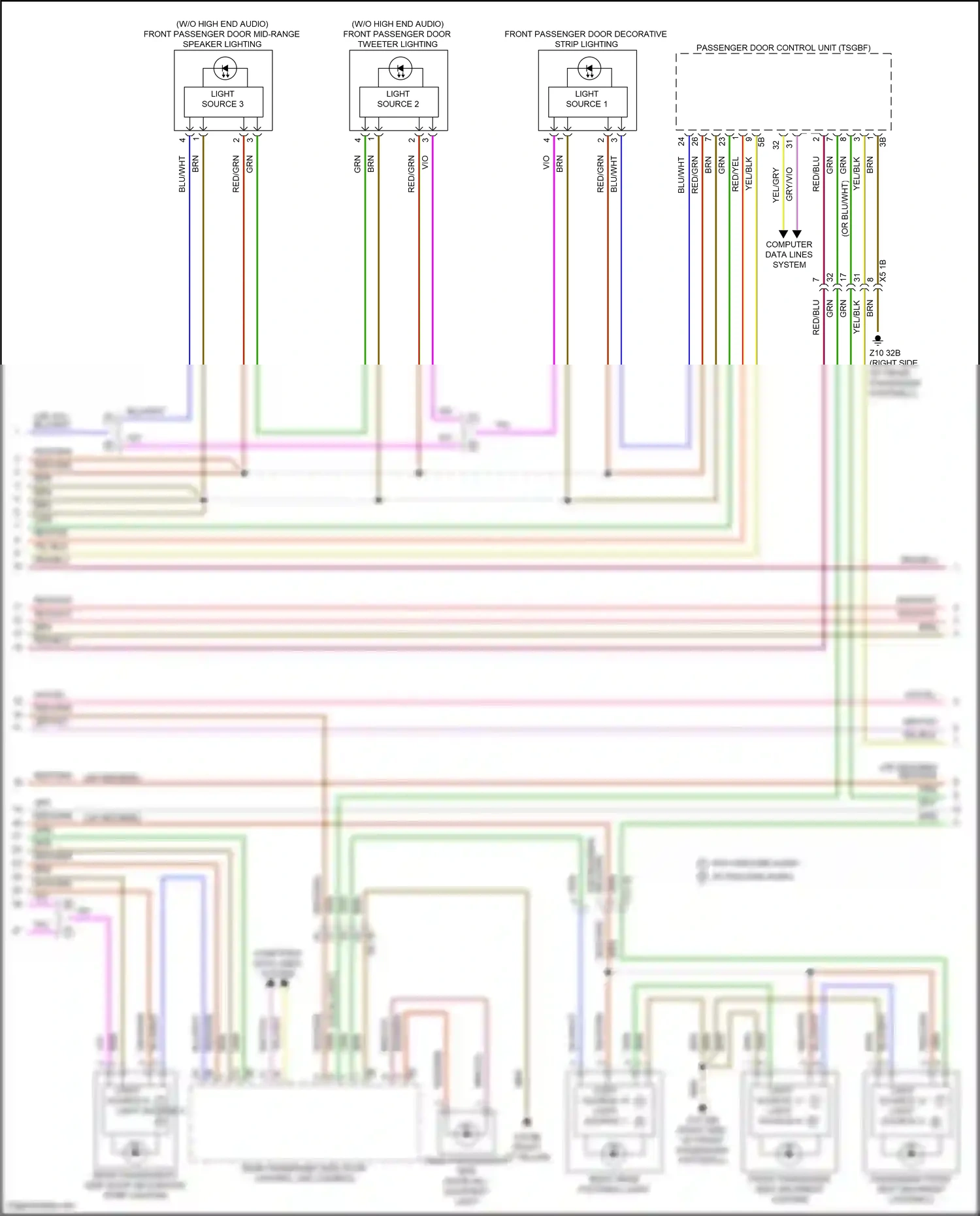 BMW i7 I (2022-2024) light source 11 light source 8 wiring diagram  (1 of 1)