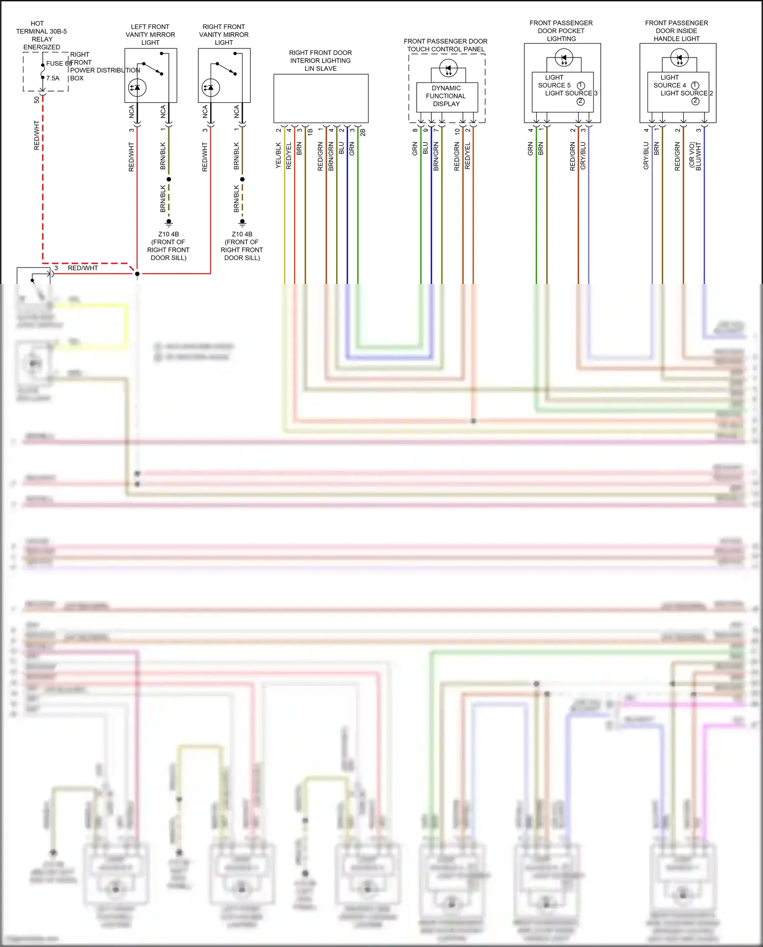 BMW i7 I (2022-2024) light source 9 light source 6 wiring diagram  (1 of 1)