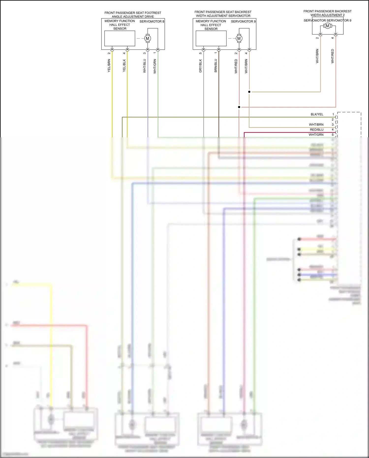 BMW i7 I (2022-2024) memory function hall effect sensor wiring diagram  (5 of 7)