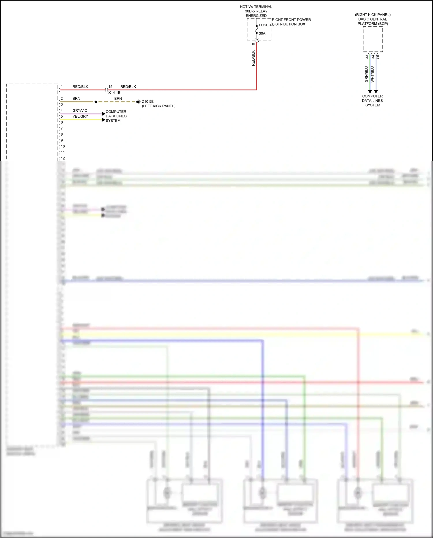 BMW i7 I (2022-2024) memory function hall effect sensor wiring diagram  (1 of 7)