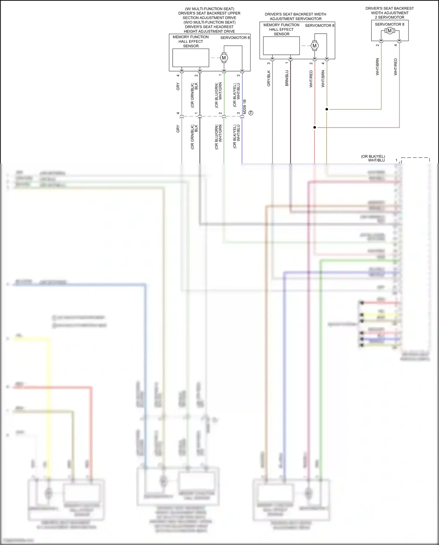 BMW i7 I (2022-2024) memory function hall sensor wiring diagram  (1 of 1)