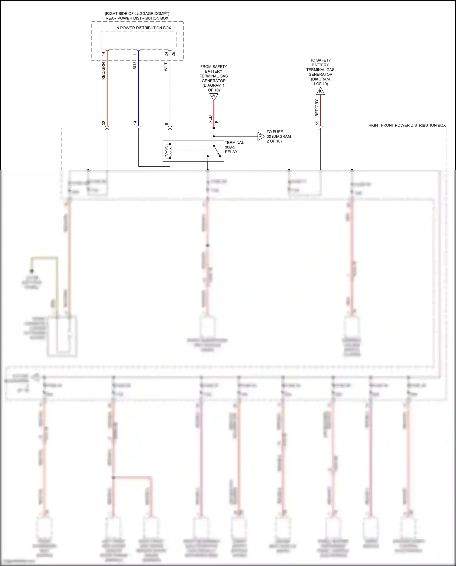 BMW i7 I (2022-2024) panel heating instrument panel control electronics wiring diagram  (2 of 2)