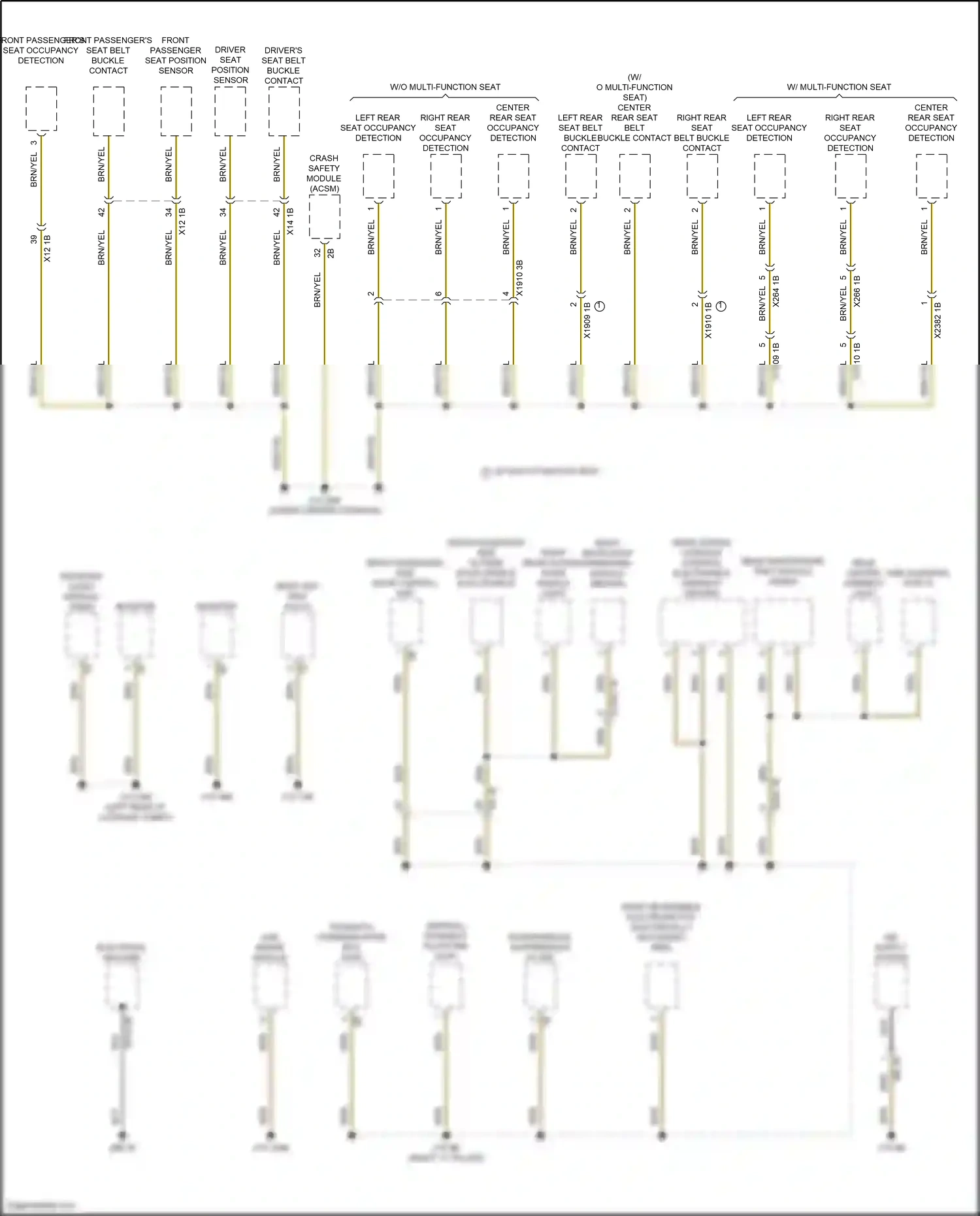 BMW i7 I (2022-2024) w/ multi- function seat wiring diagram  (2 of 3)