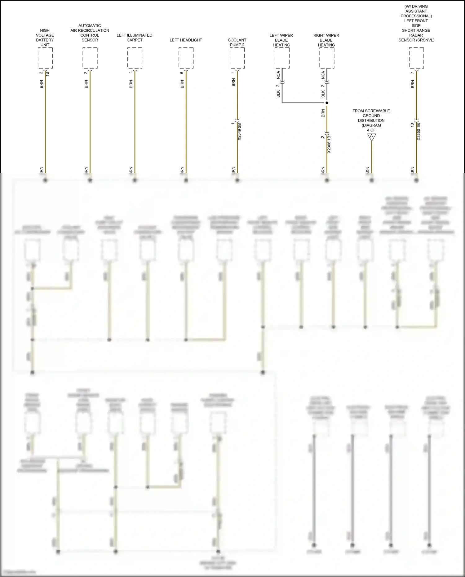 BMW iX i20 (2021-2024) automatic air recirculation control sensor wiring diagram  (3 of 4)