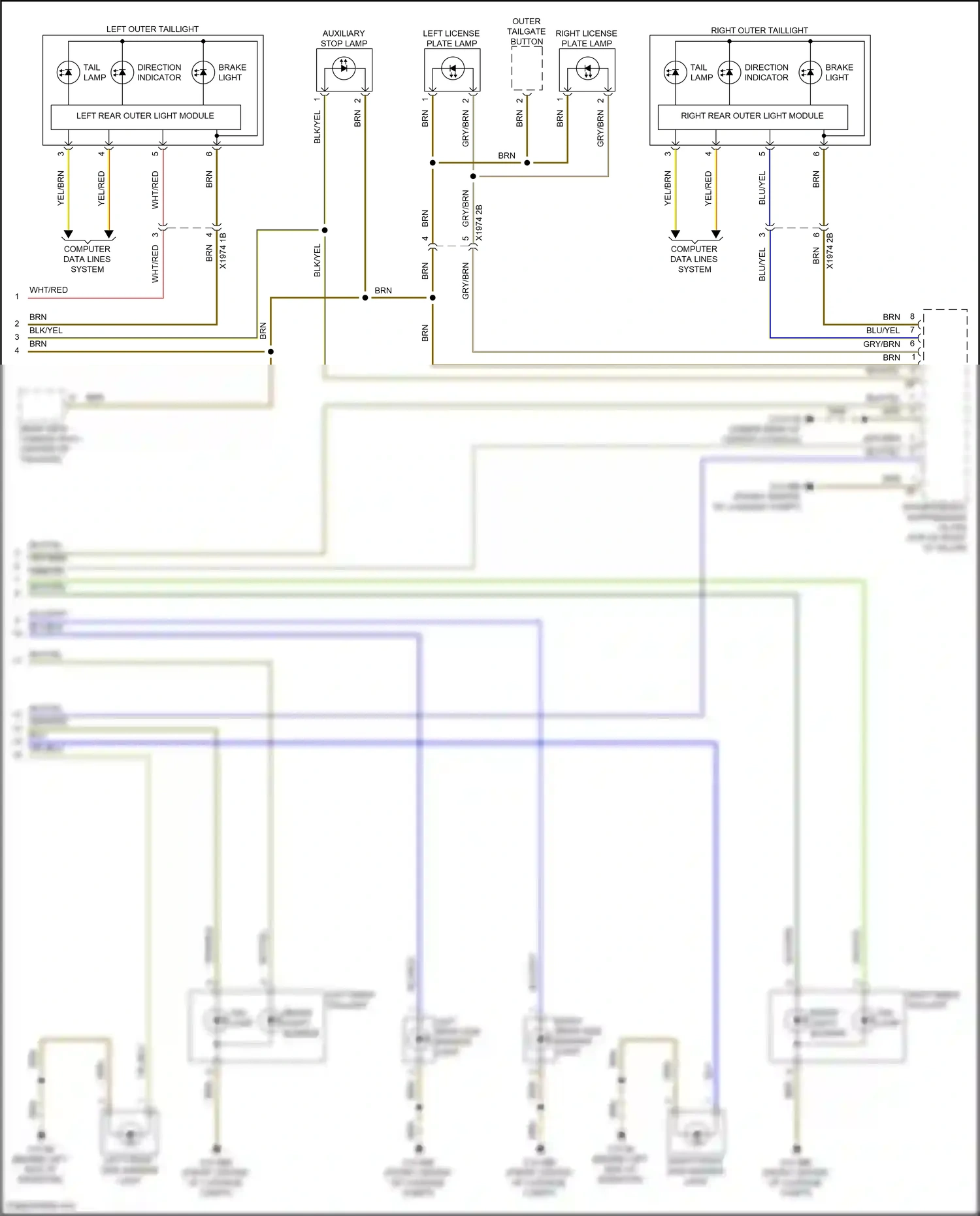 BMW iX i20 (2021-2024) computer data lines system wiring diagram  (26 of 96)