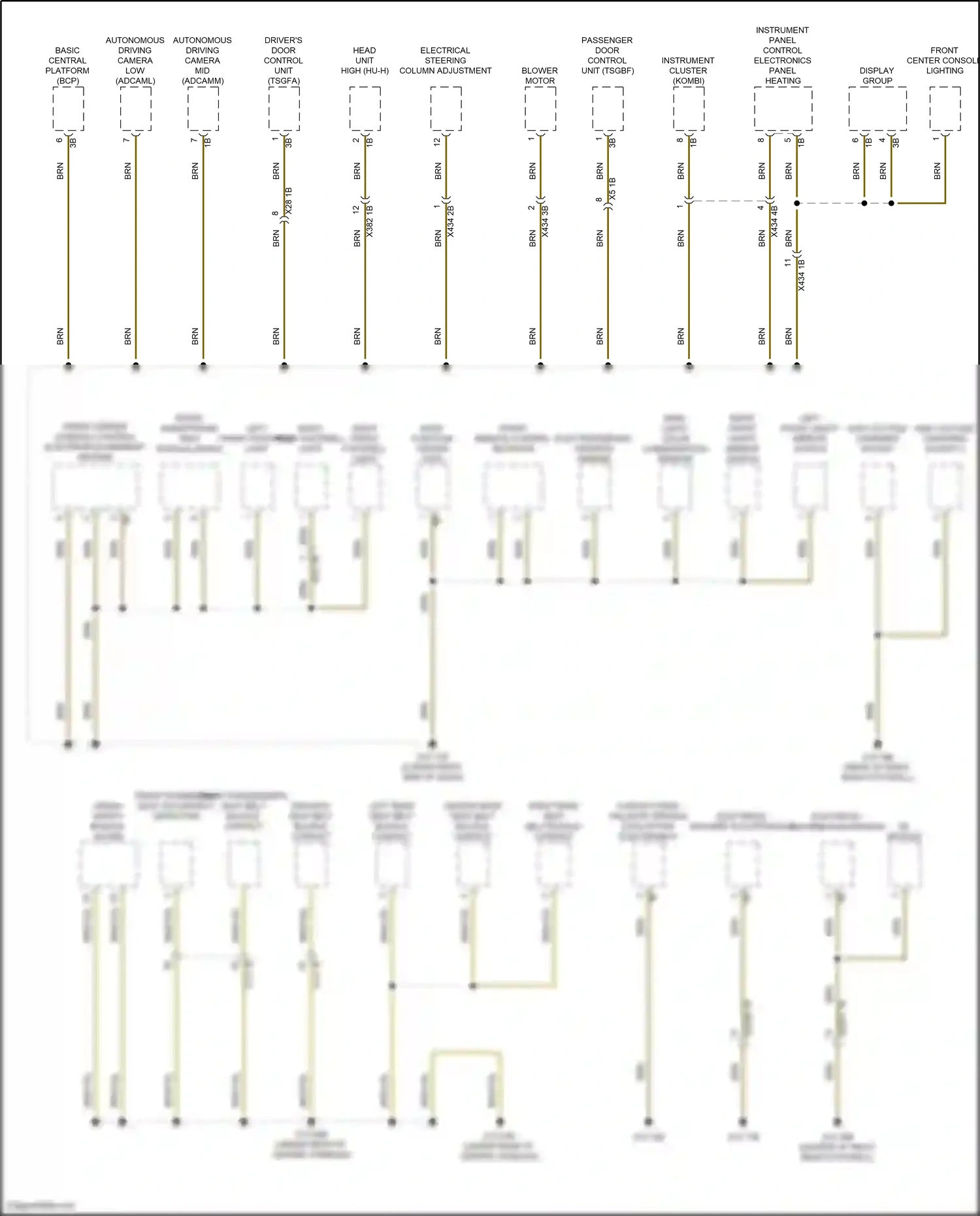 BMW iX i20 (2021-2024) electrical machine electronics 2 wiring diagram  (1 of 3)