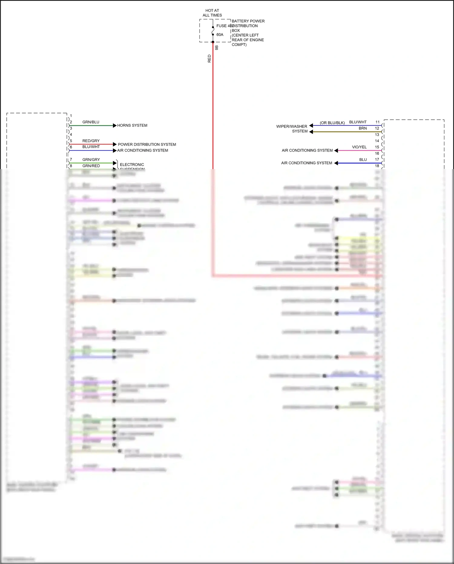 BMW iX i20 (2021-2024) engine controls system wiring diagram  (1 of 2)