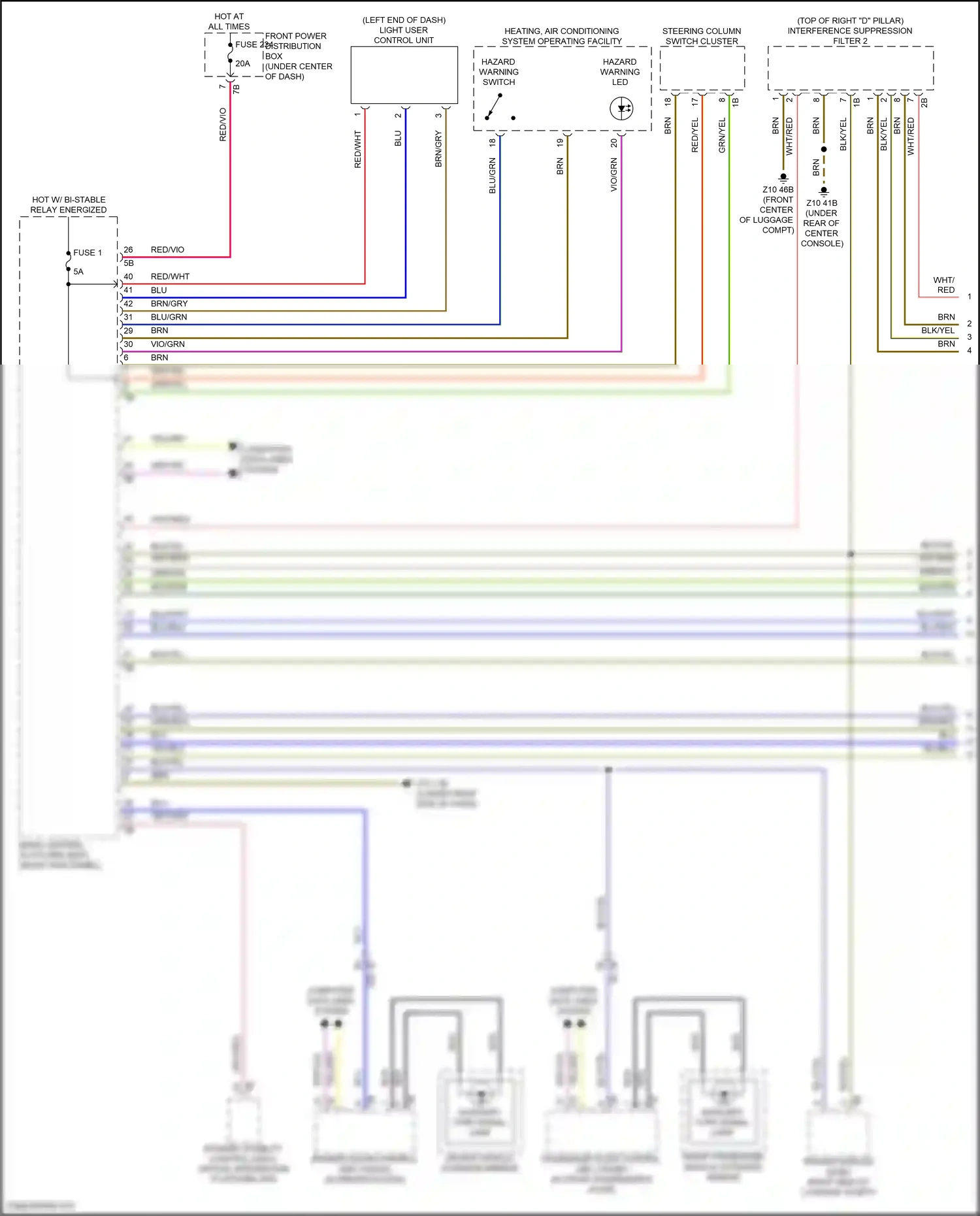BMW iX i20 (2021-2024) interference suppression filter 2 wiring diagram  (3 of 7)