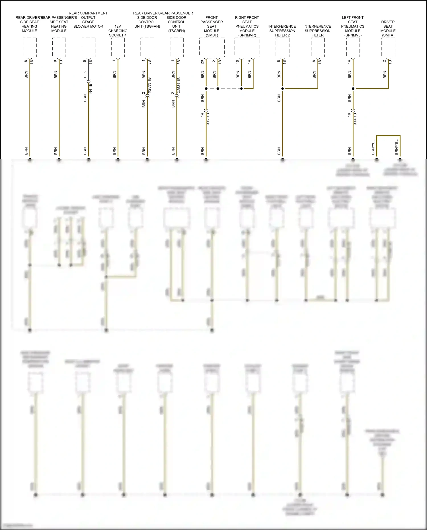 BMW iX i20 (2021-2024) interference suppression filter wiring diagram  (3 of 9)