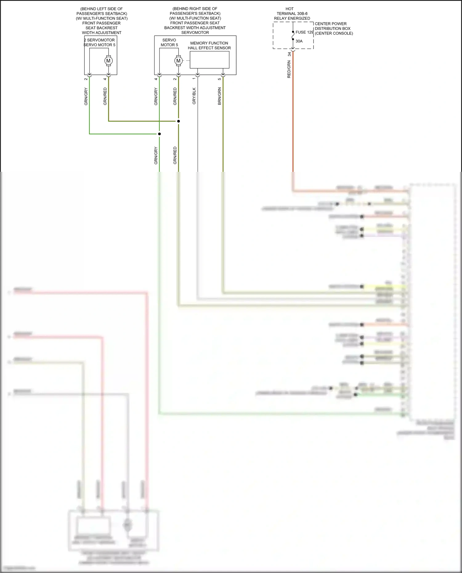 BMW iX i20 (2021-2024) w/ multi- function seat wiring diagram  (2 of 4)