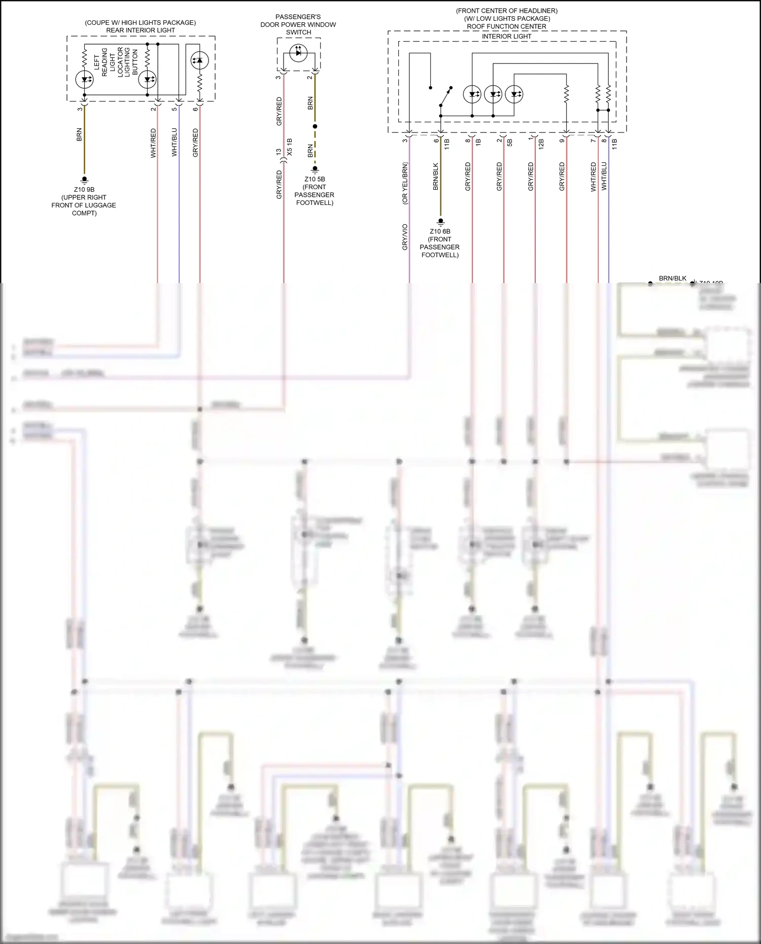 BMW M2 F87 facelift (2017-2021) center console control panel wiring diagram  (4 of 6)