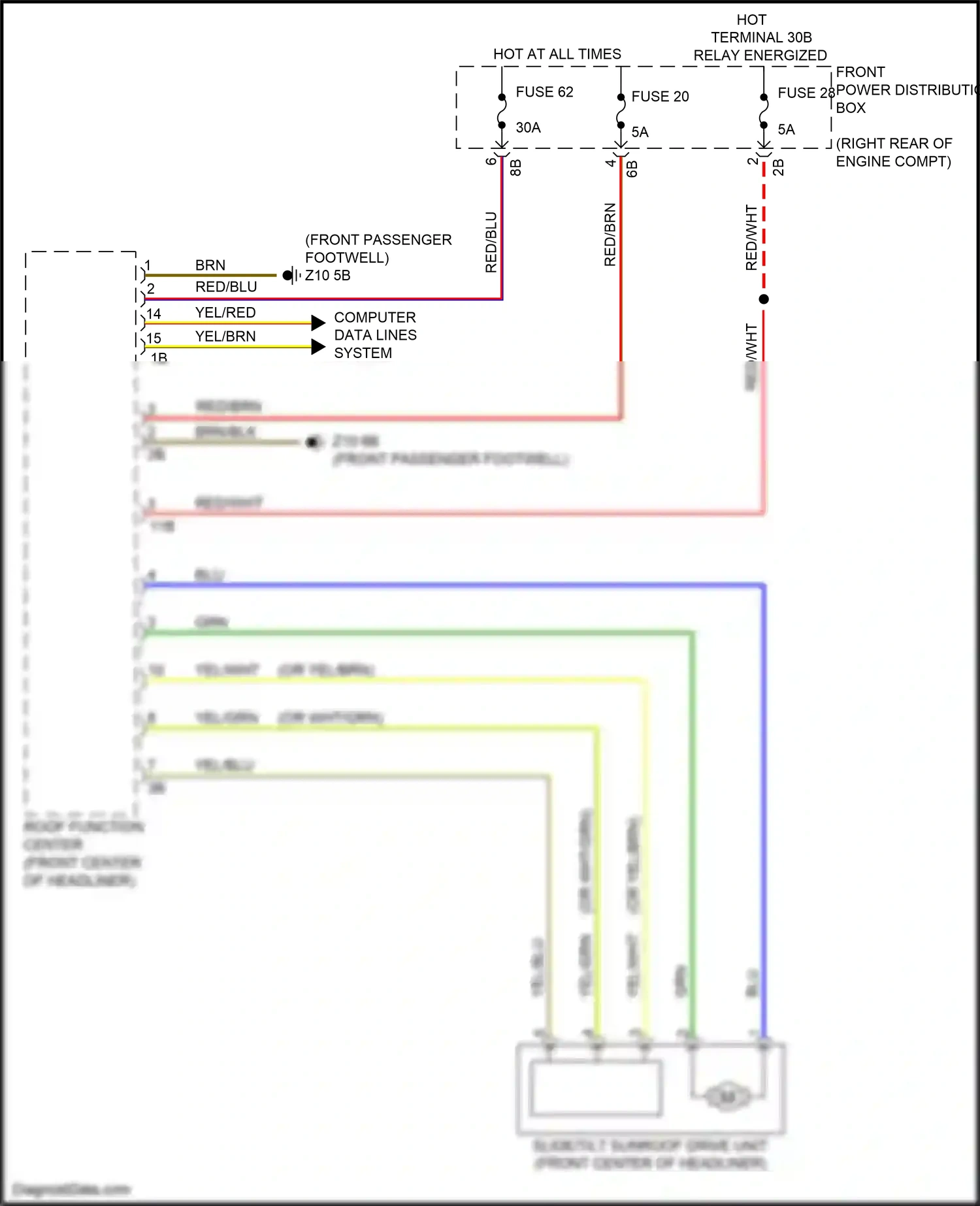BMW M2 F87 facelift (2017-2021) computer data lines system wiring diagram  (60 of 76)