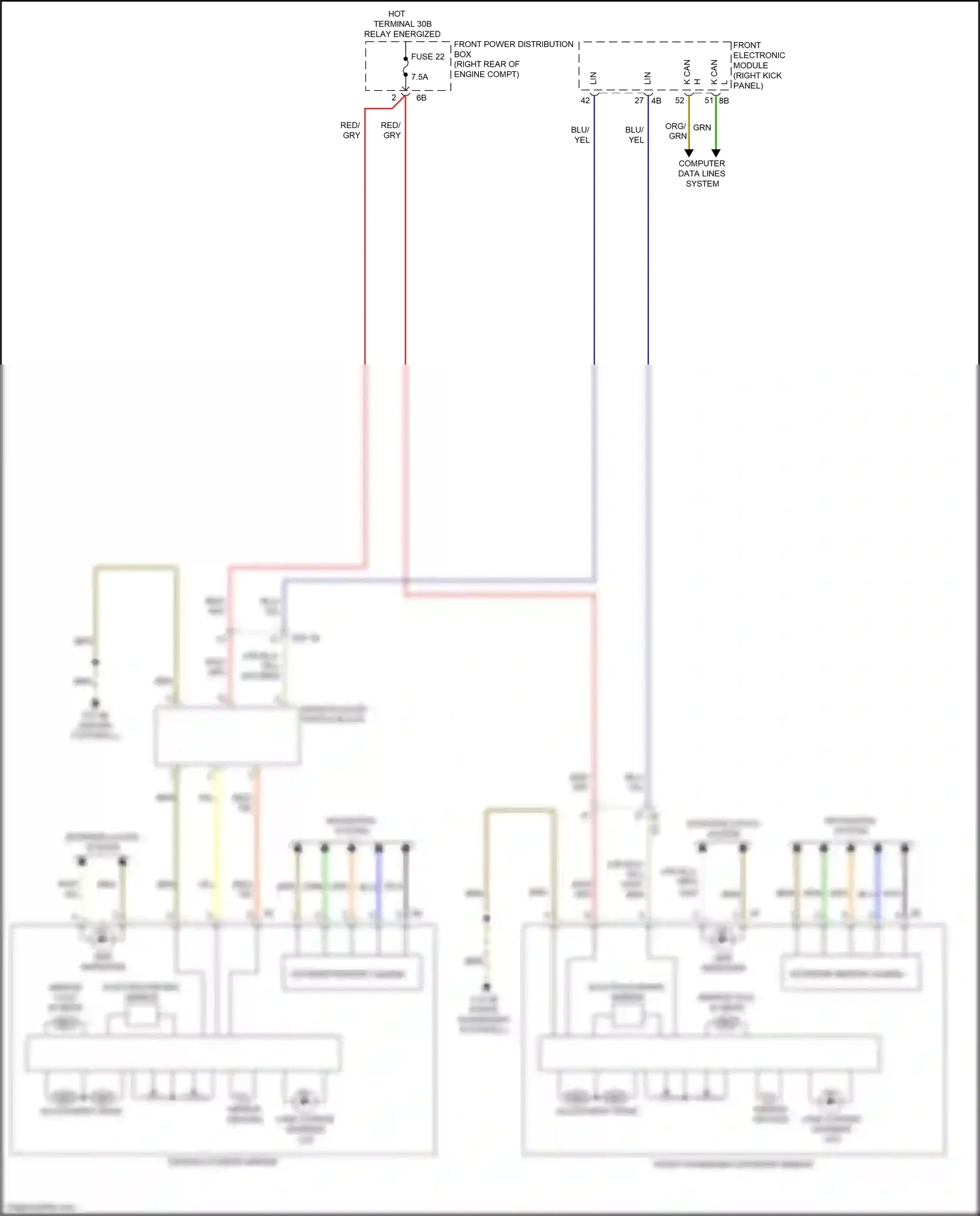 BMW M2 F87 facelift (2017-2021) computer data lines system wiring diagram  (56 of 76)