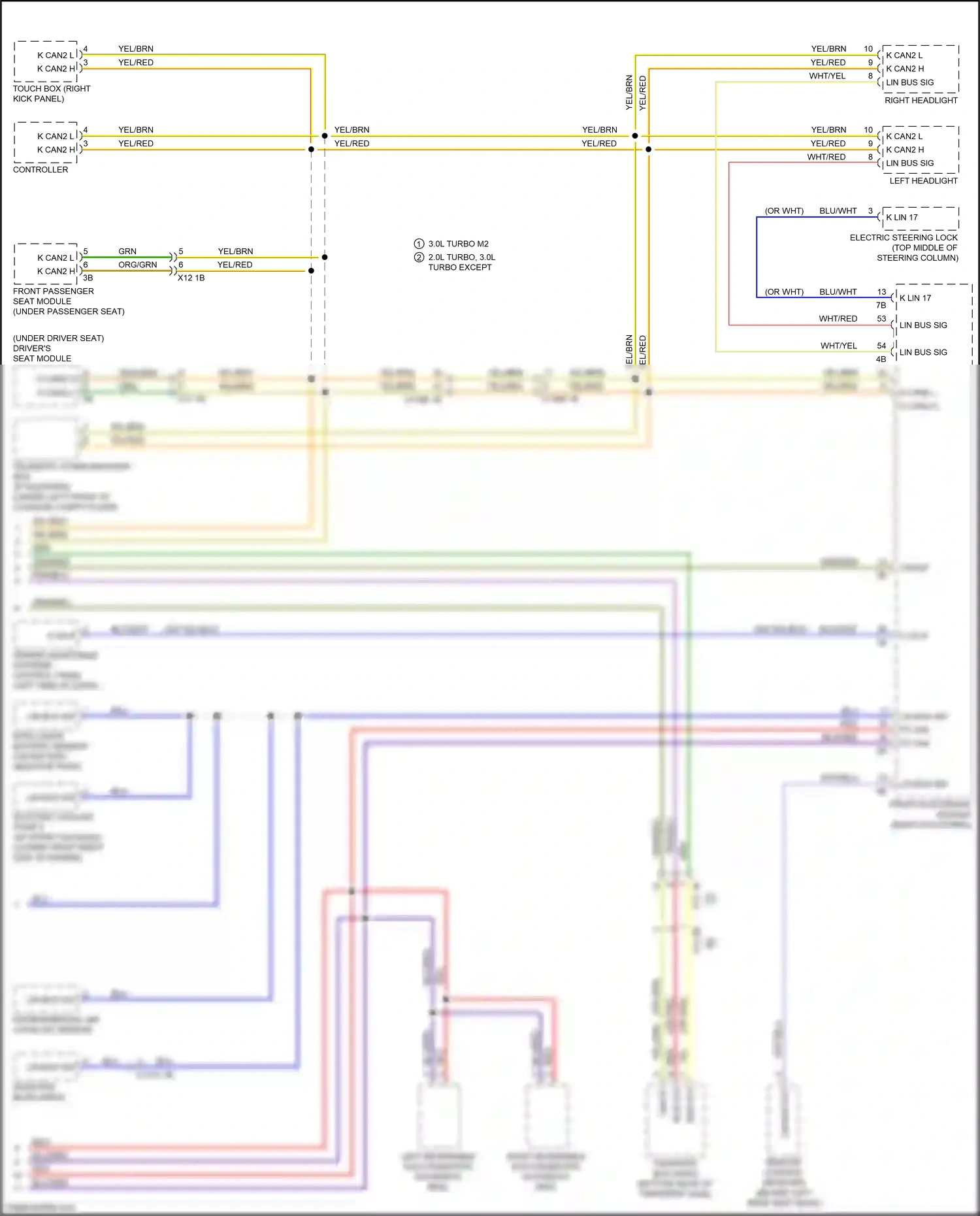 BMW M2 F87 facelift (2017-2021) controller wiring diagram  (2 of 11)