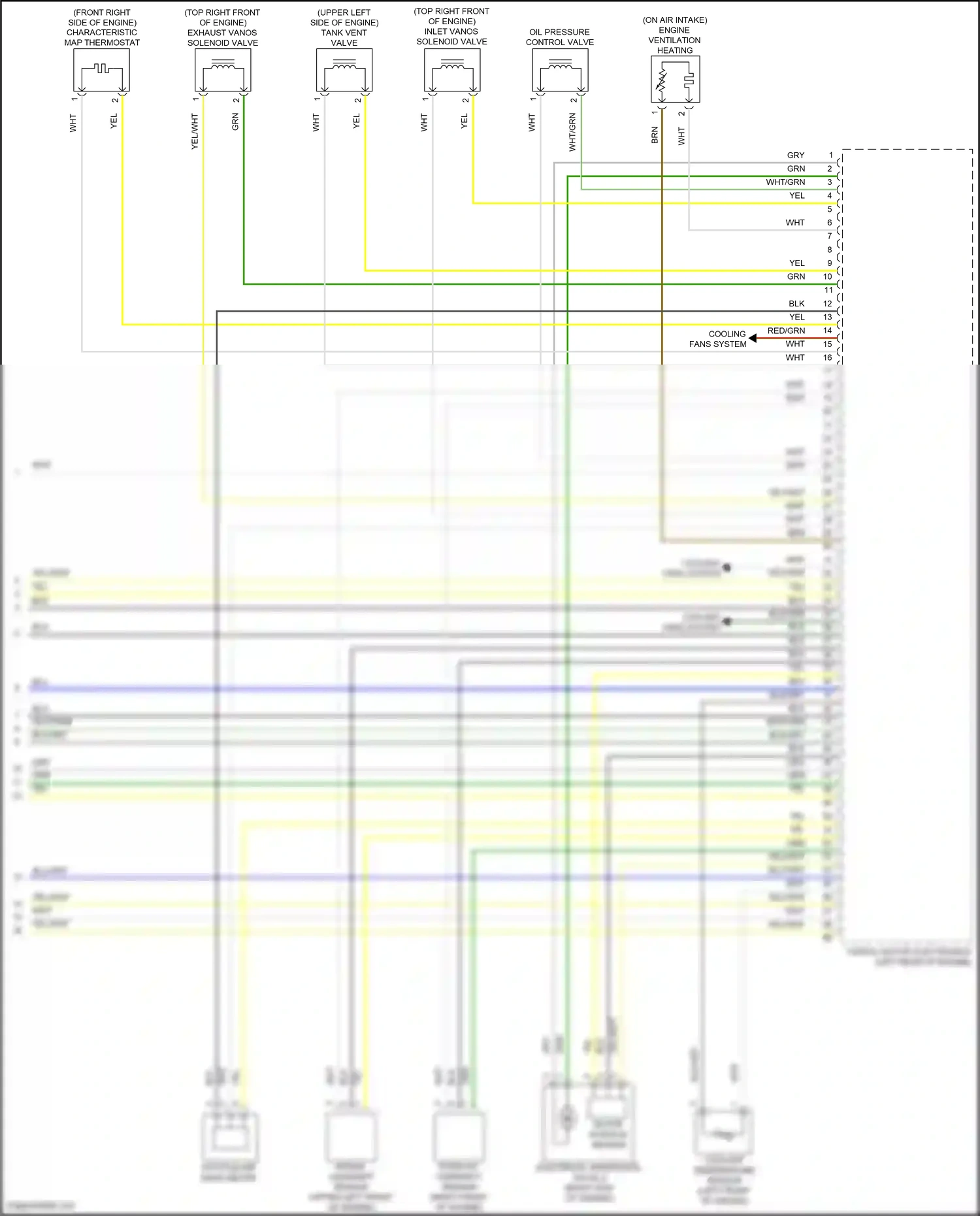 BMW M2 F87 facelift (2017-2021) coolant temperature sensor wiring diagram  (3 of 3)