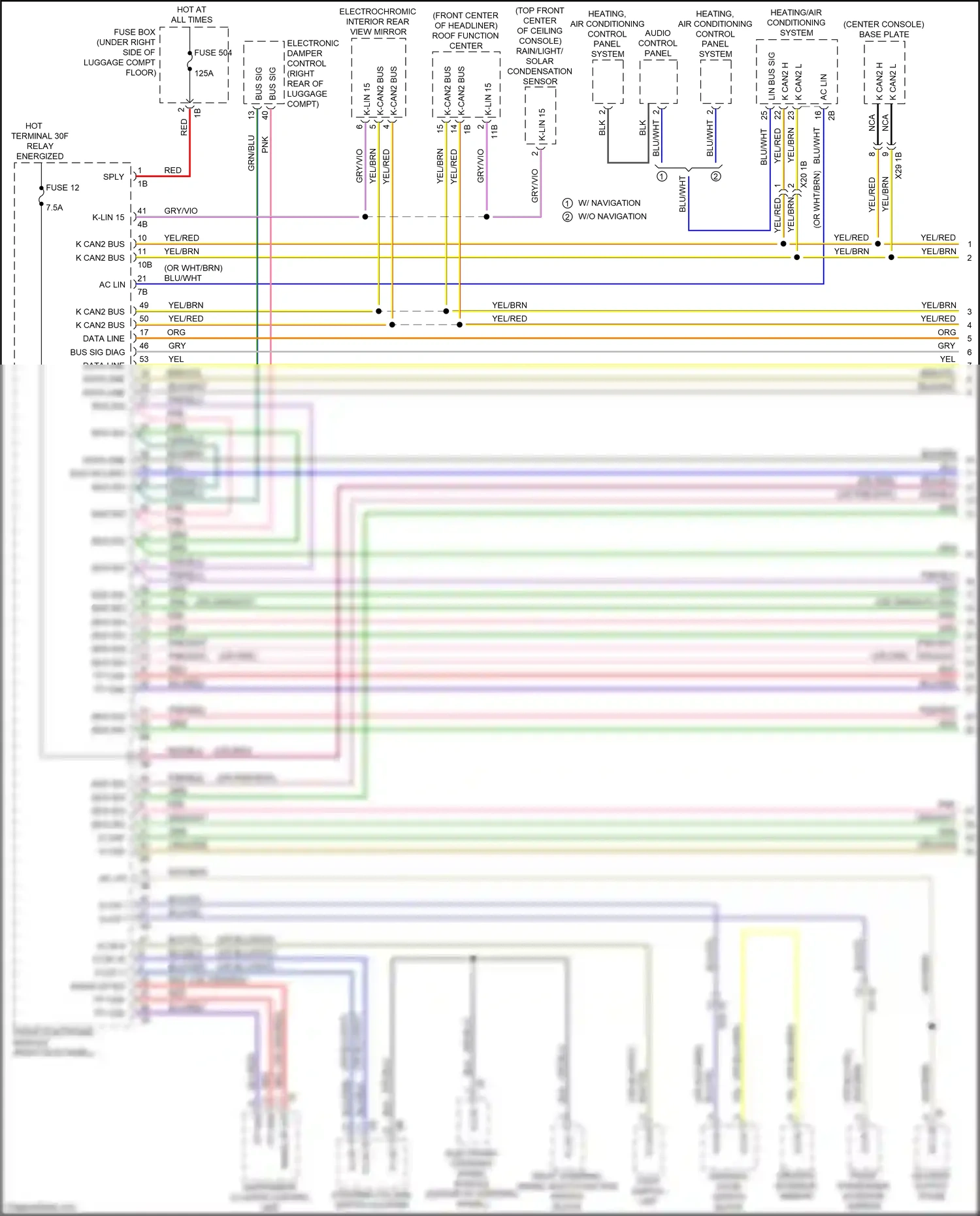 BMW M2 F87 facelift (2017-2021) front electronic module wiring diagram  (23 of 46)