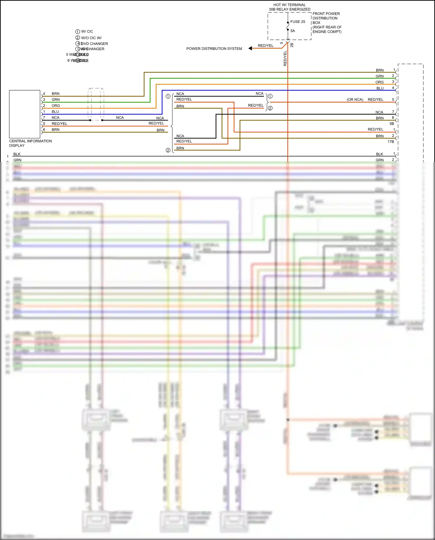 BMW M2 F87 facelift (2017-2021) left front mid-range speaker wiring diagram  (2 of 8)