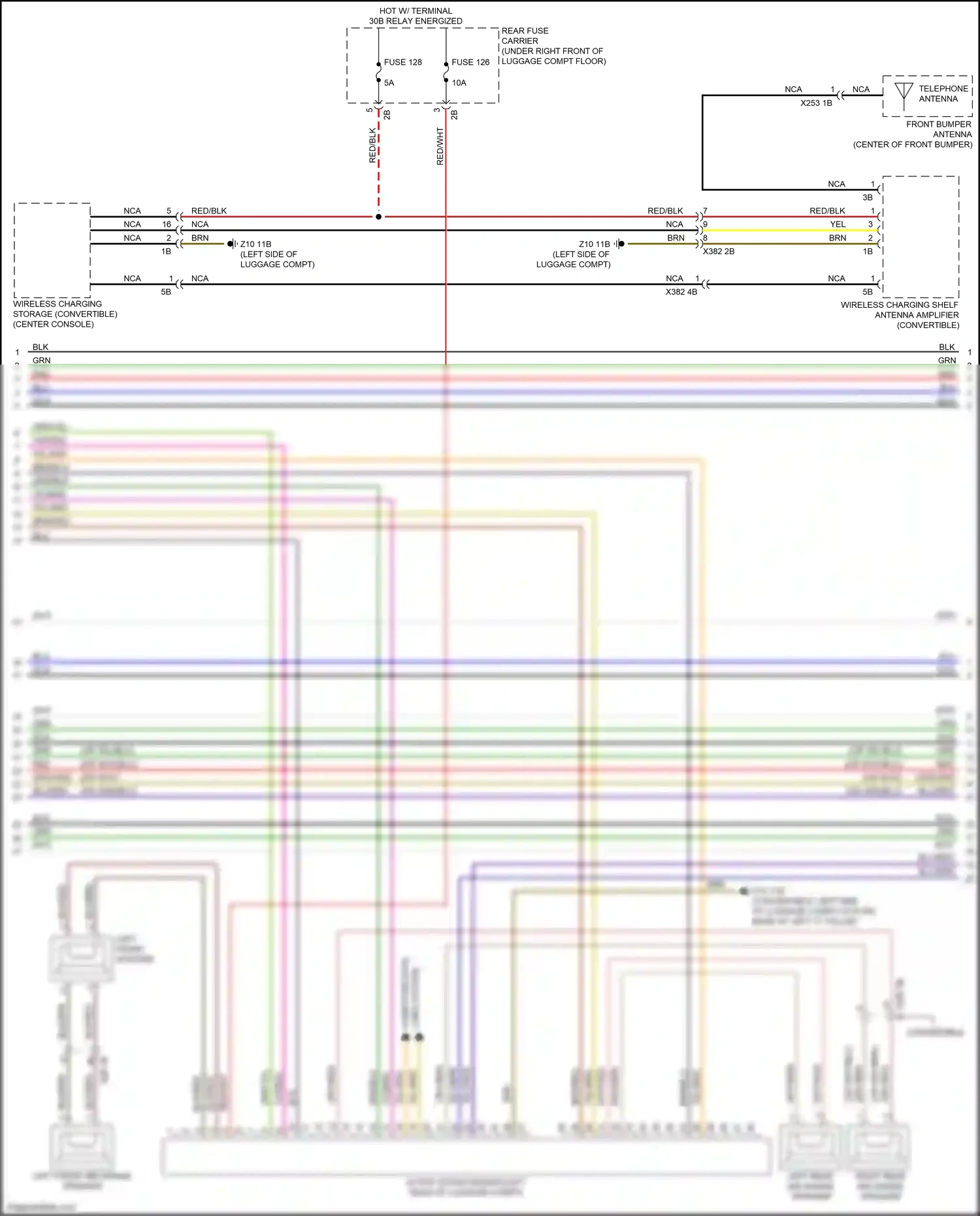BMW M2 F87 facelift (2017-2021) left front mid-range speaker wiring diagram  (1 of 8)